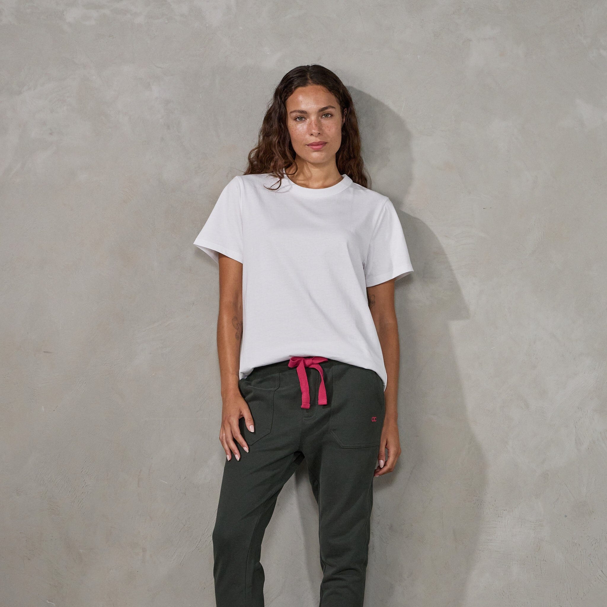 Boyfriend Tee White Tee Shirt Organic Crew