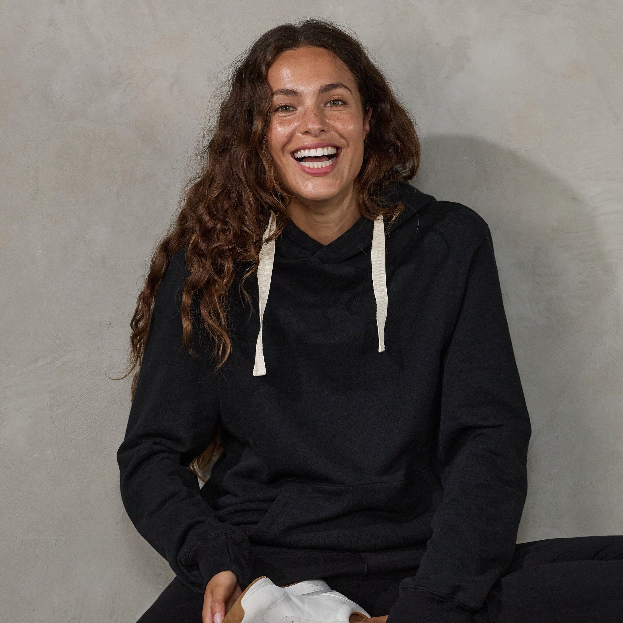 JUST ARRIVED Australian Made Organic Cotton Hoodie Black Sweater Organic Crew