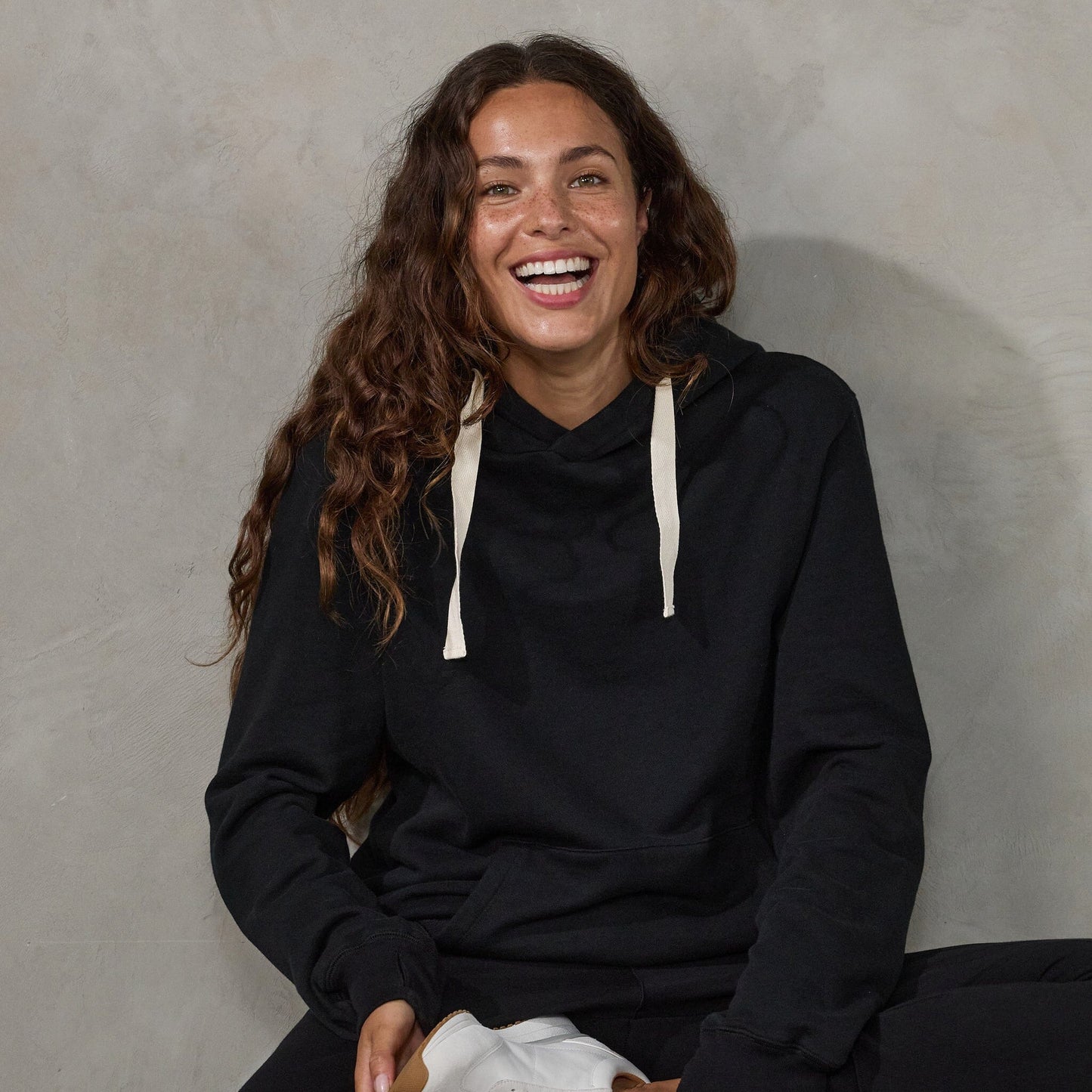 JUST ARRIVED Australian Made Organic Cotton Hoodie Black Sweater Organic Crew