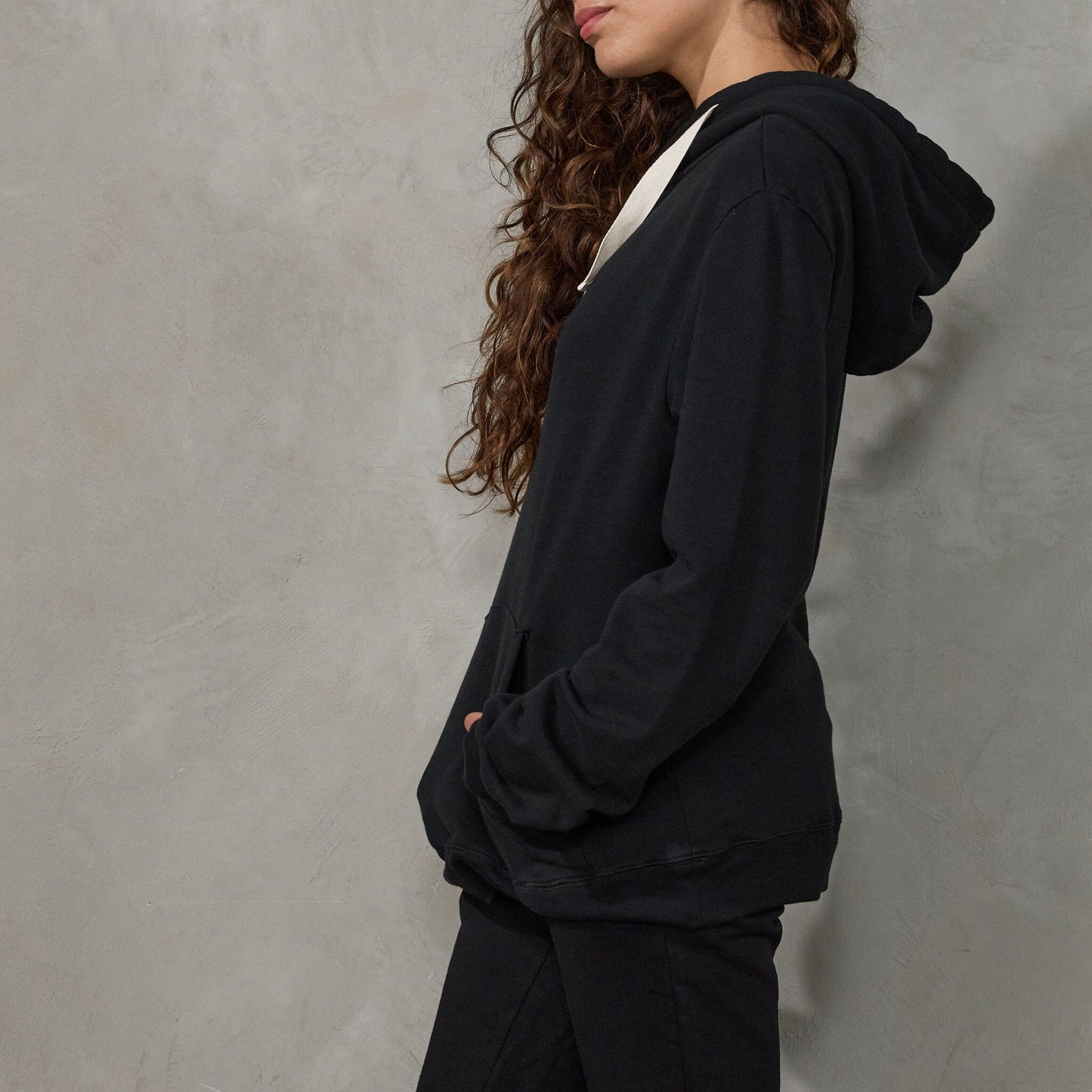 JUST ARRIVED Australian Made Organic Cotton Hoodie Black Sweater Organic Crew