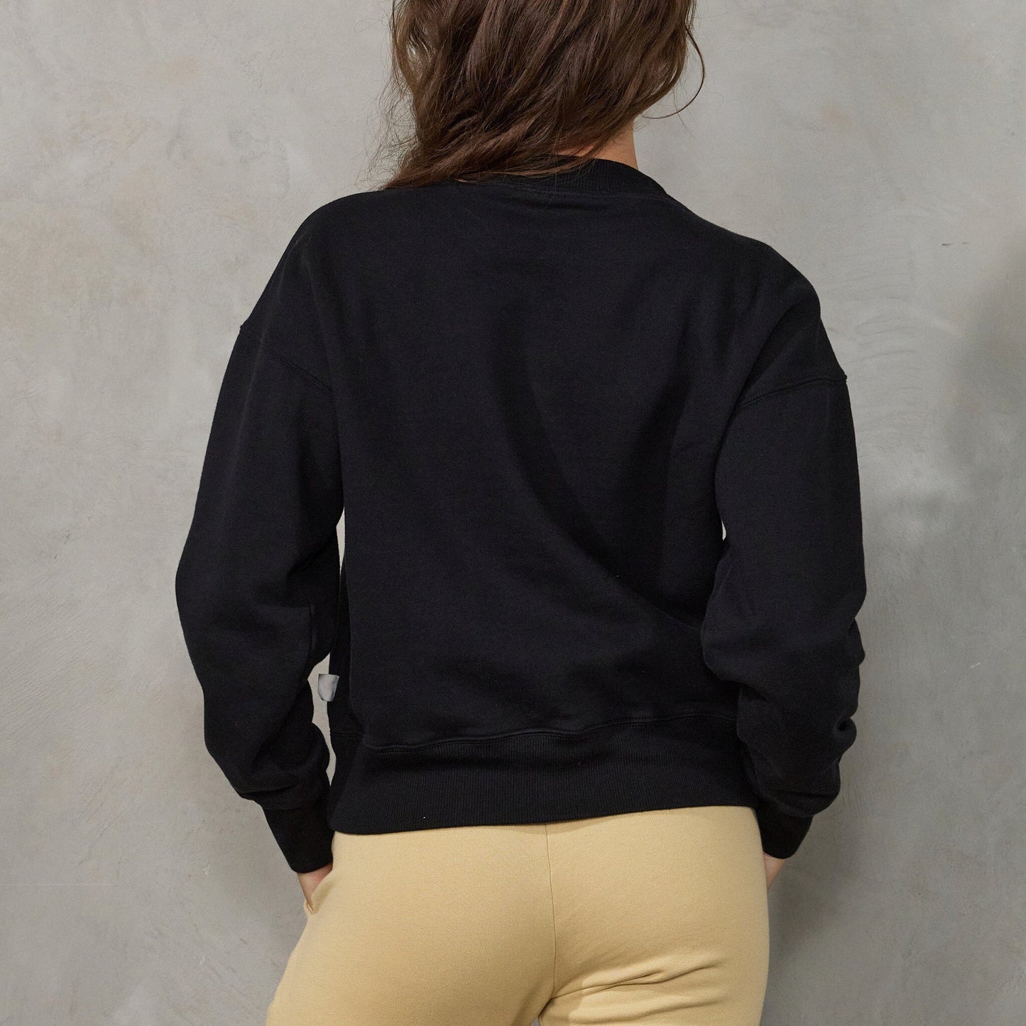 Easy Sweat Brushed Fleece Sweater Organic Crew