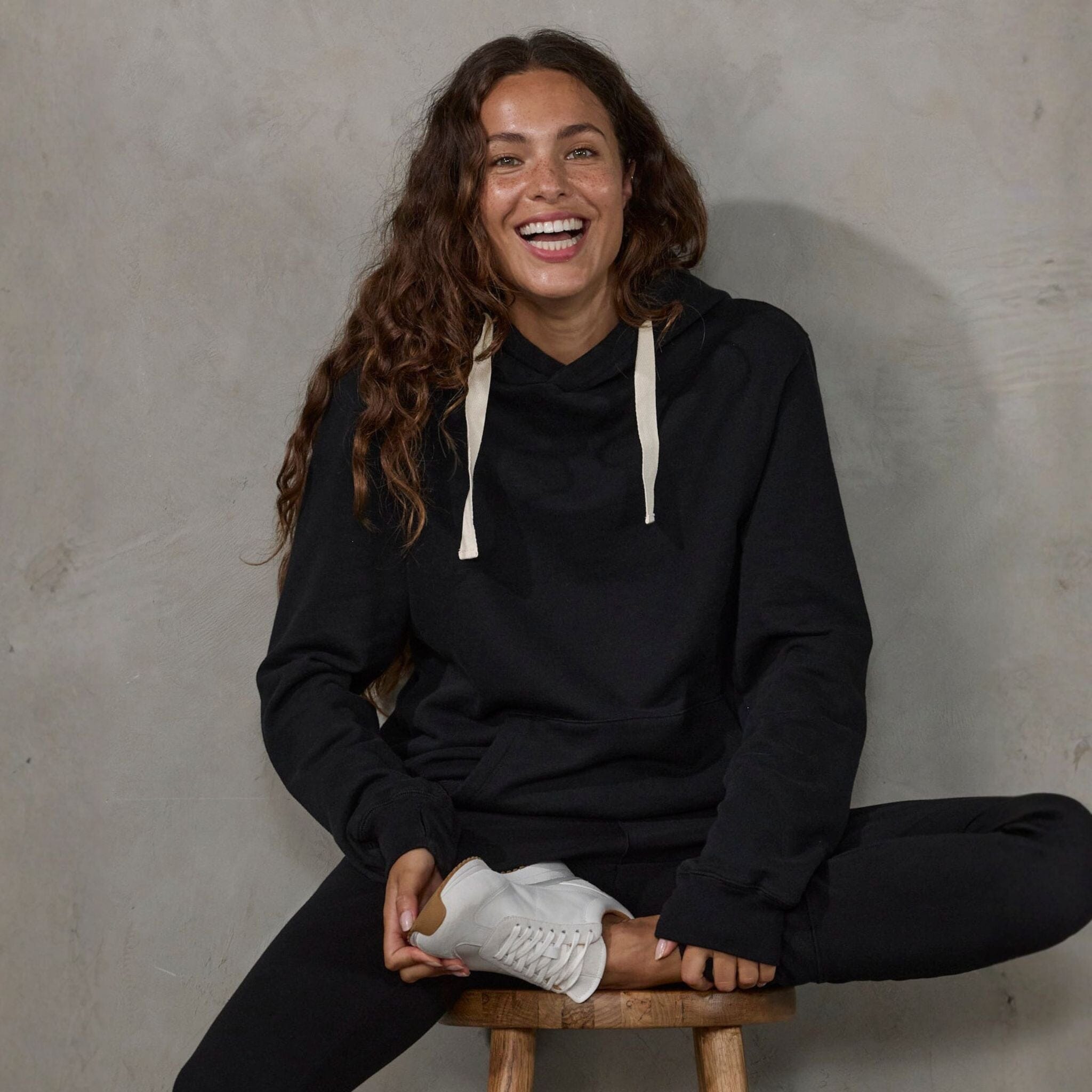 Crew Pant Organic Cotton Black (natural drawstring) pants Organic Crew