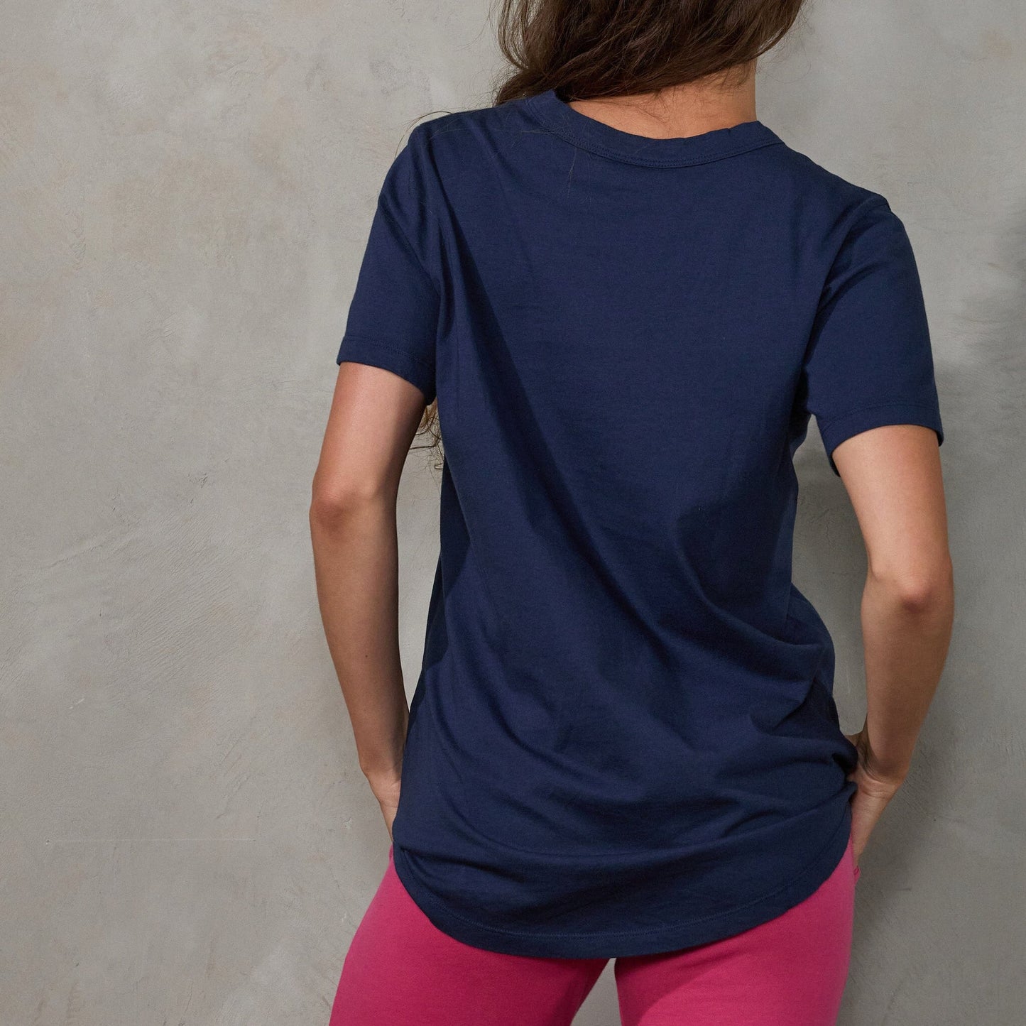 Boyfriend Tee Navy Tee Shirt Organic Crew