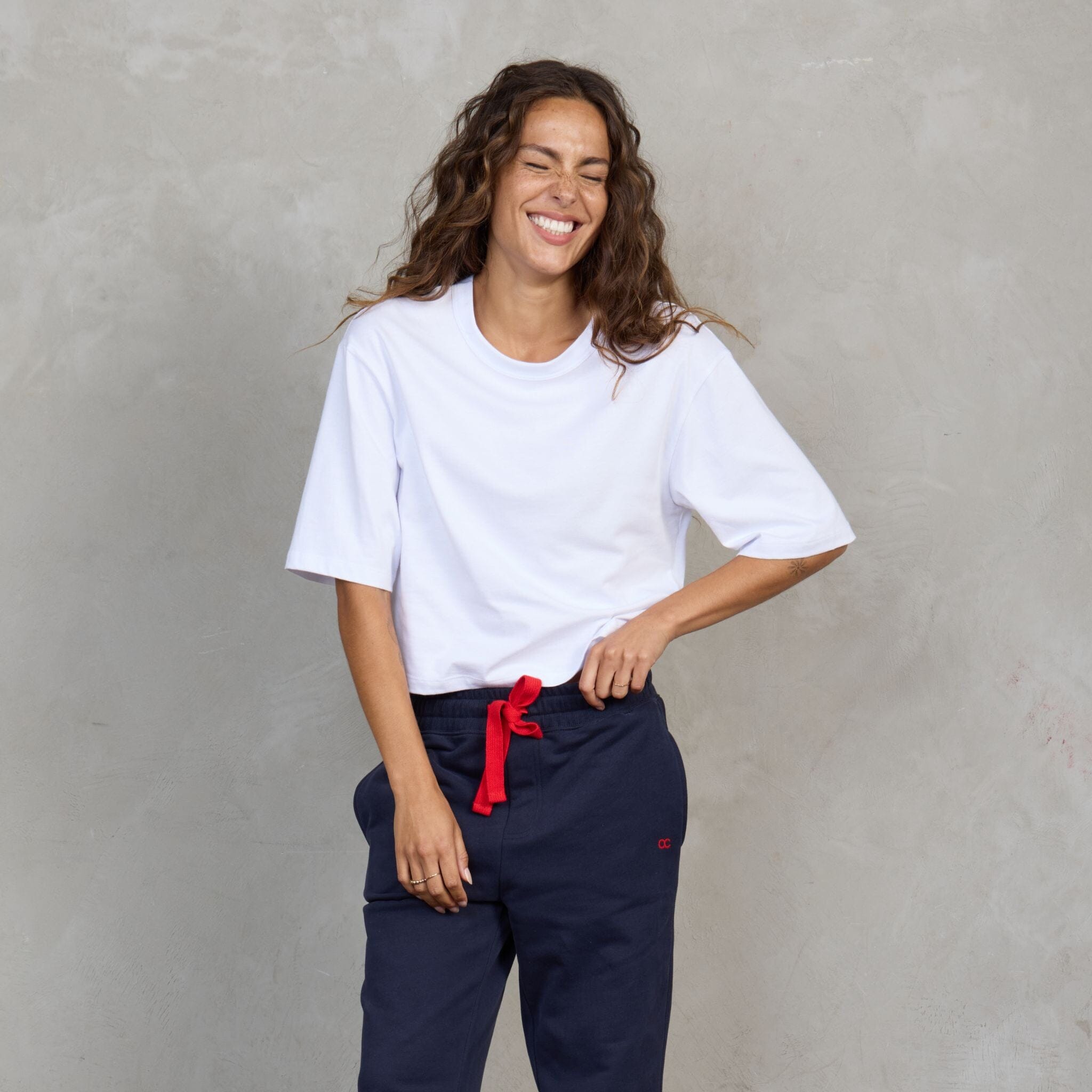 Luna Organic Cotton Cropped Tee White Tee Shirt Organic Crew