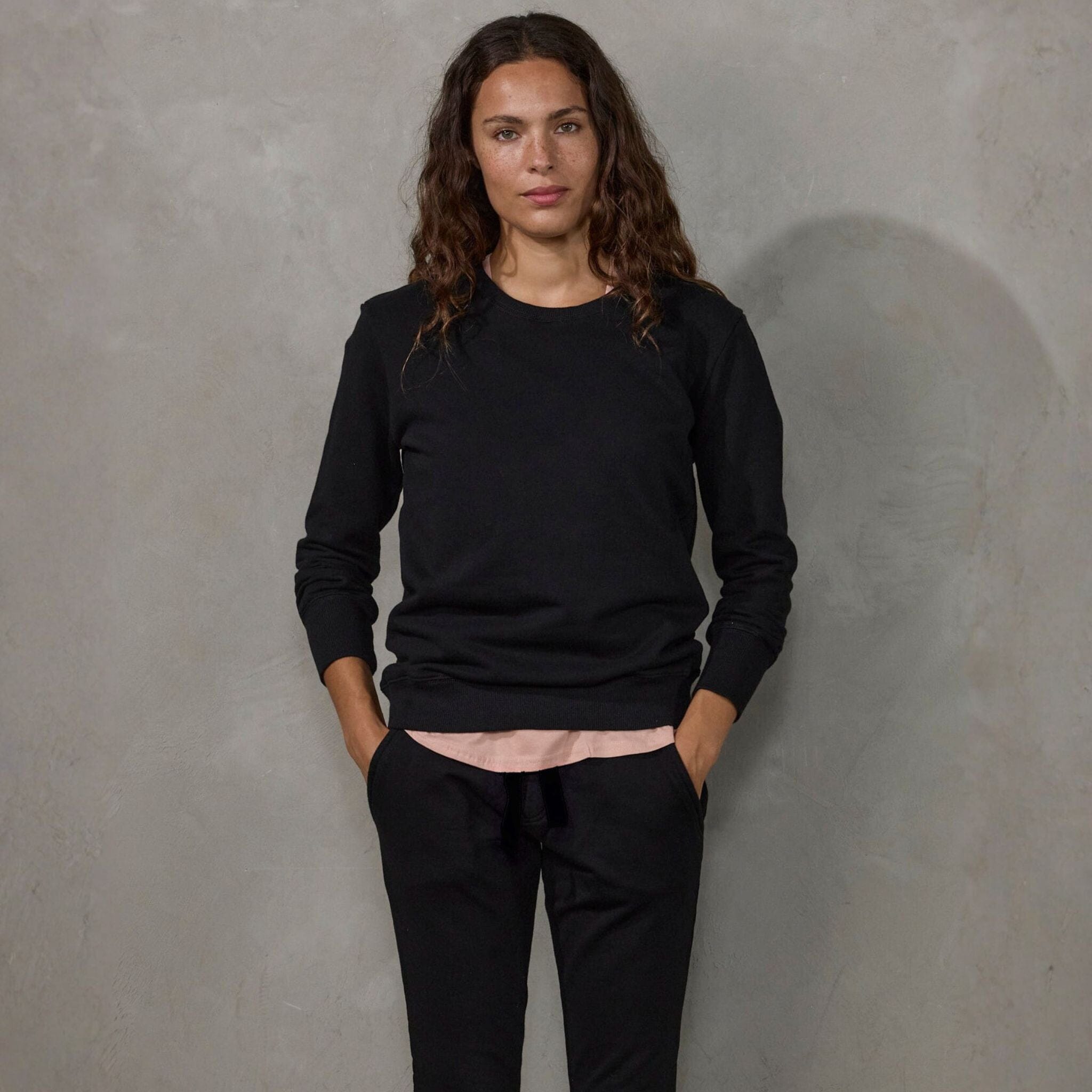 Crew Pant Organic Cotton Black (black drawstring) pants Organic Crew