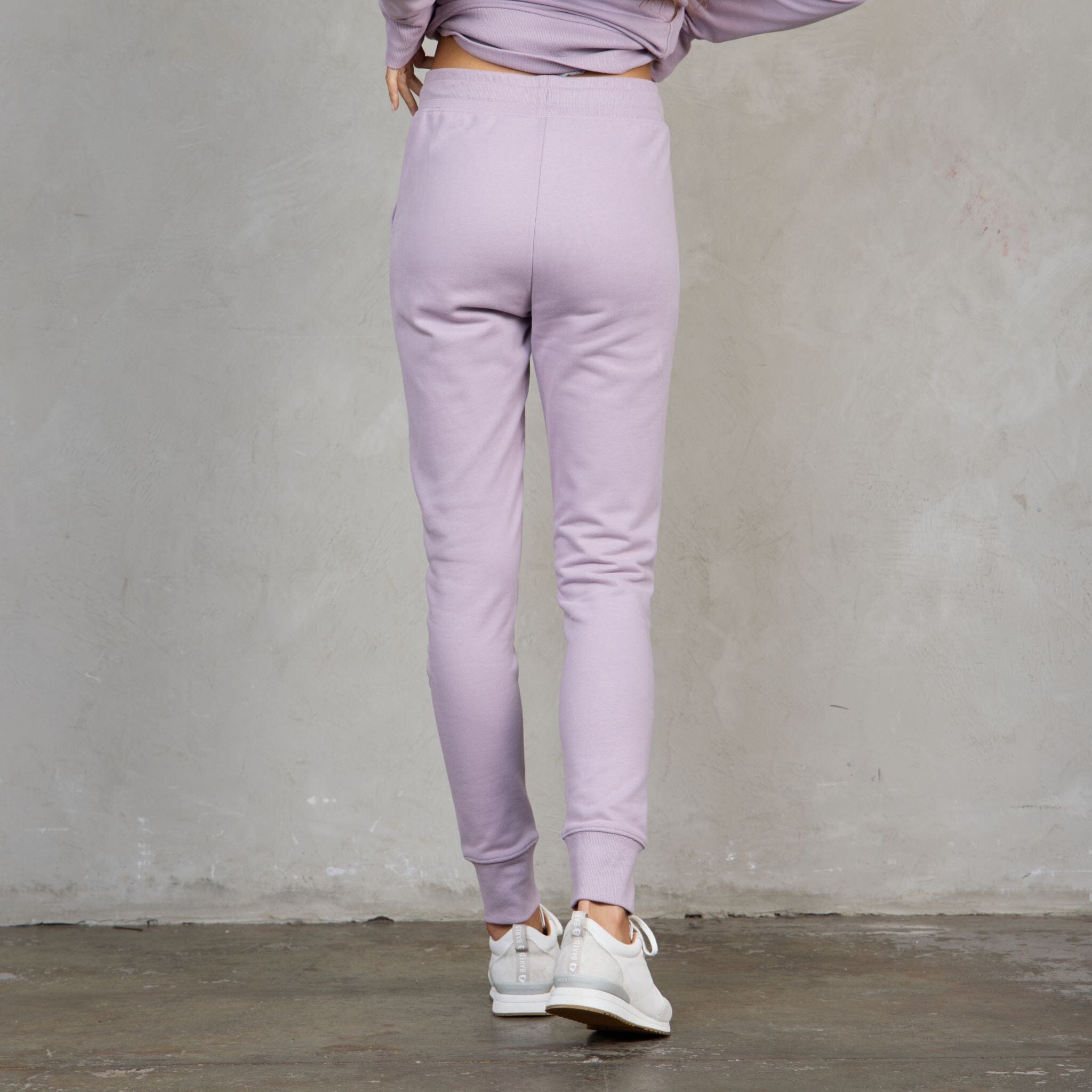 Chloe Organic Cotton Lux Touch Jogger Dusty Rose pants Organic Crew