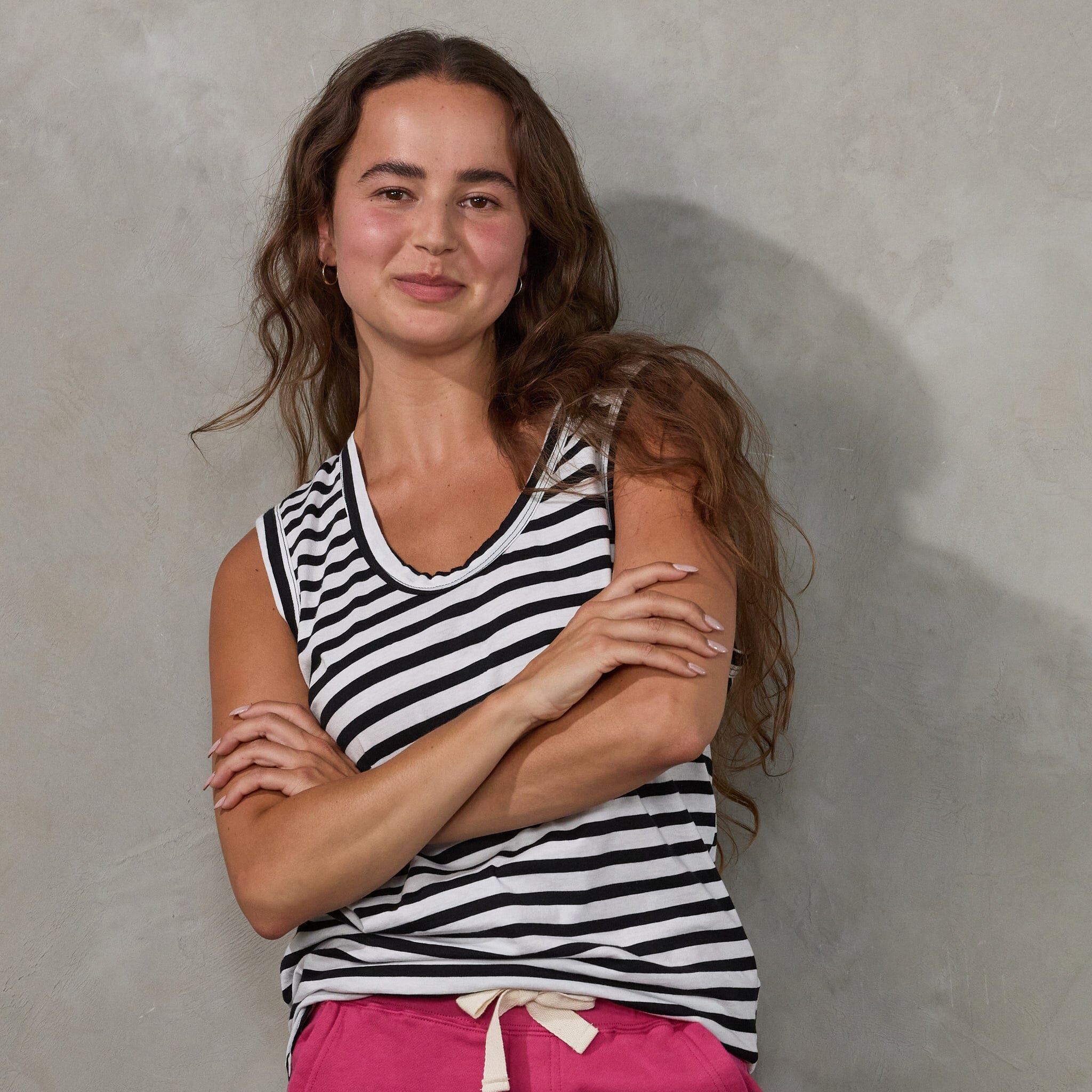 Perfecto Tank Stripe Tank Organic Crew