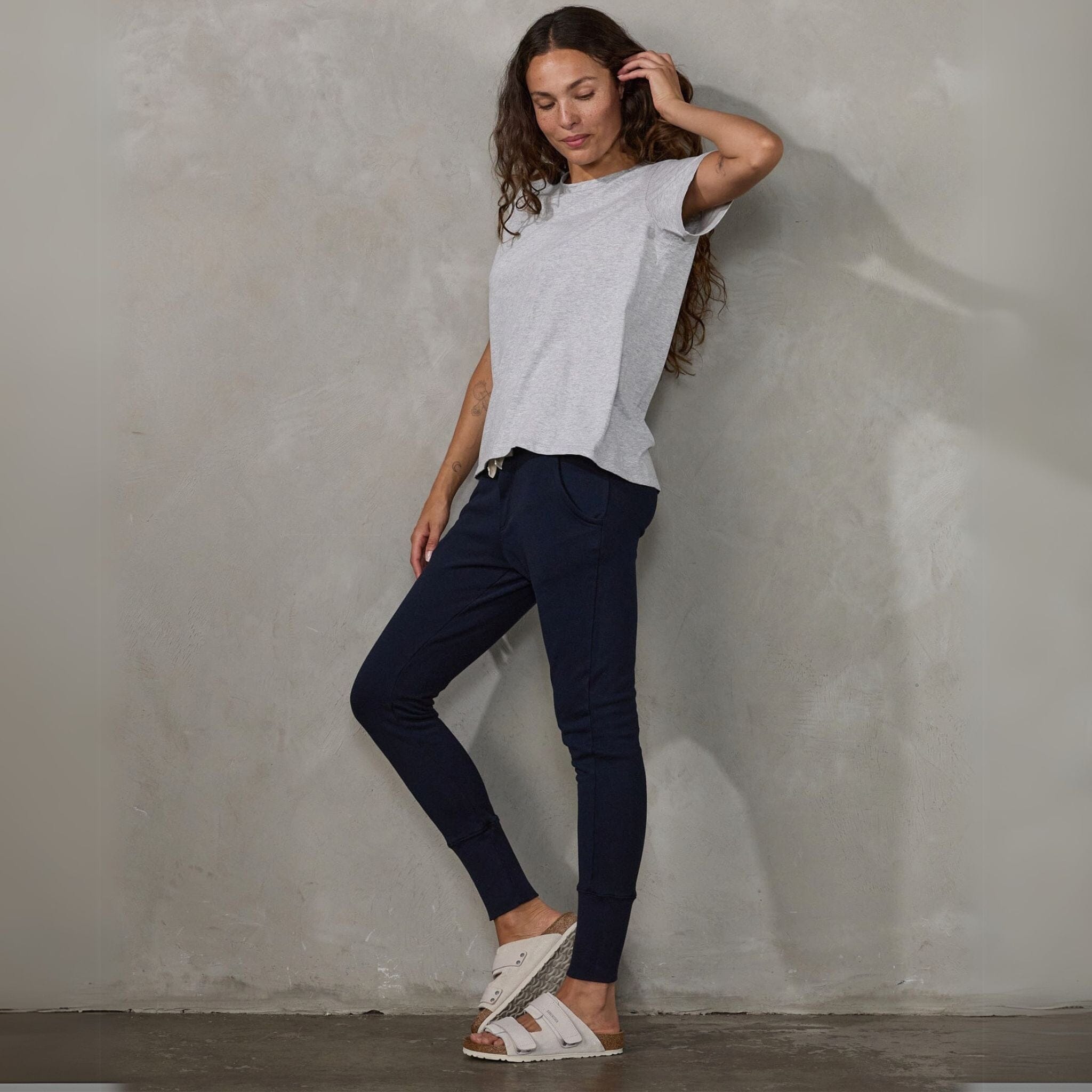 Crew Pant Navy pants Organic Crew