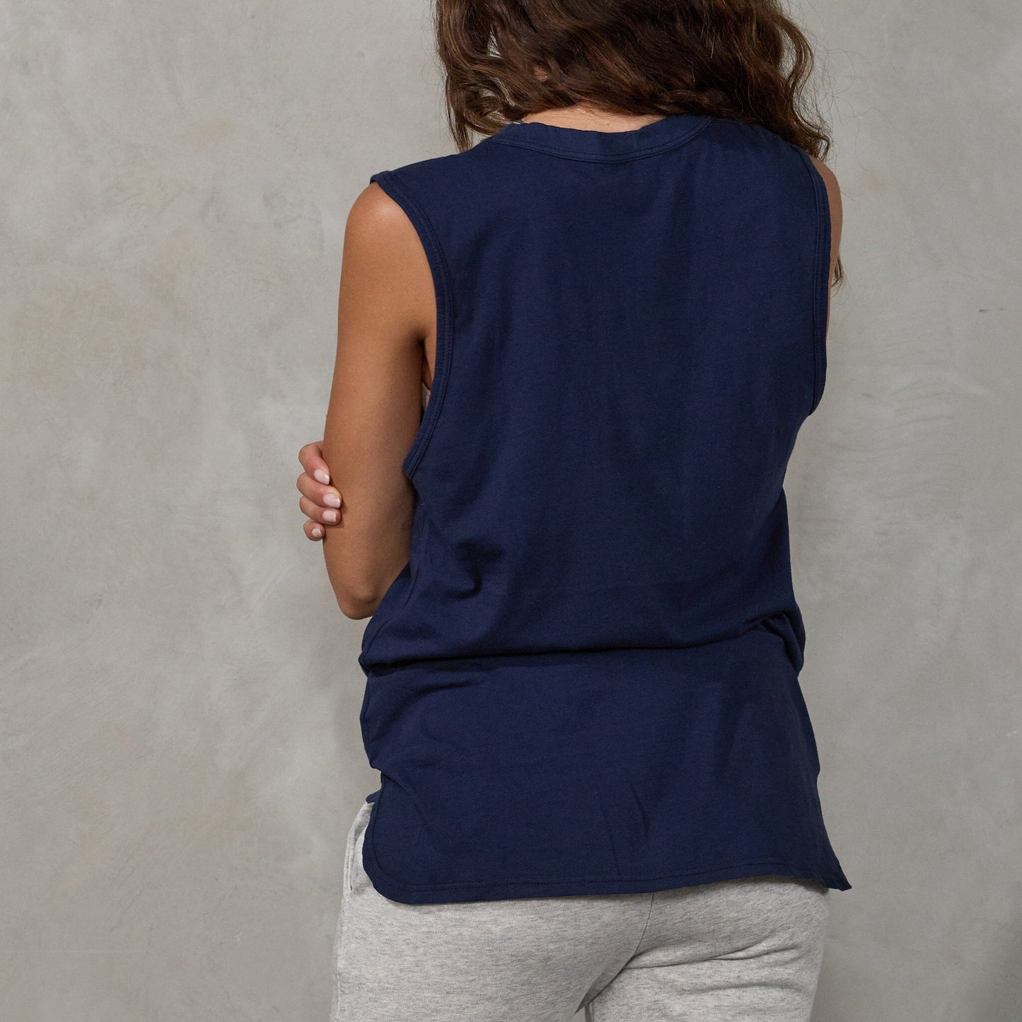 Perfecto Tank Navy Tank Organic Crew