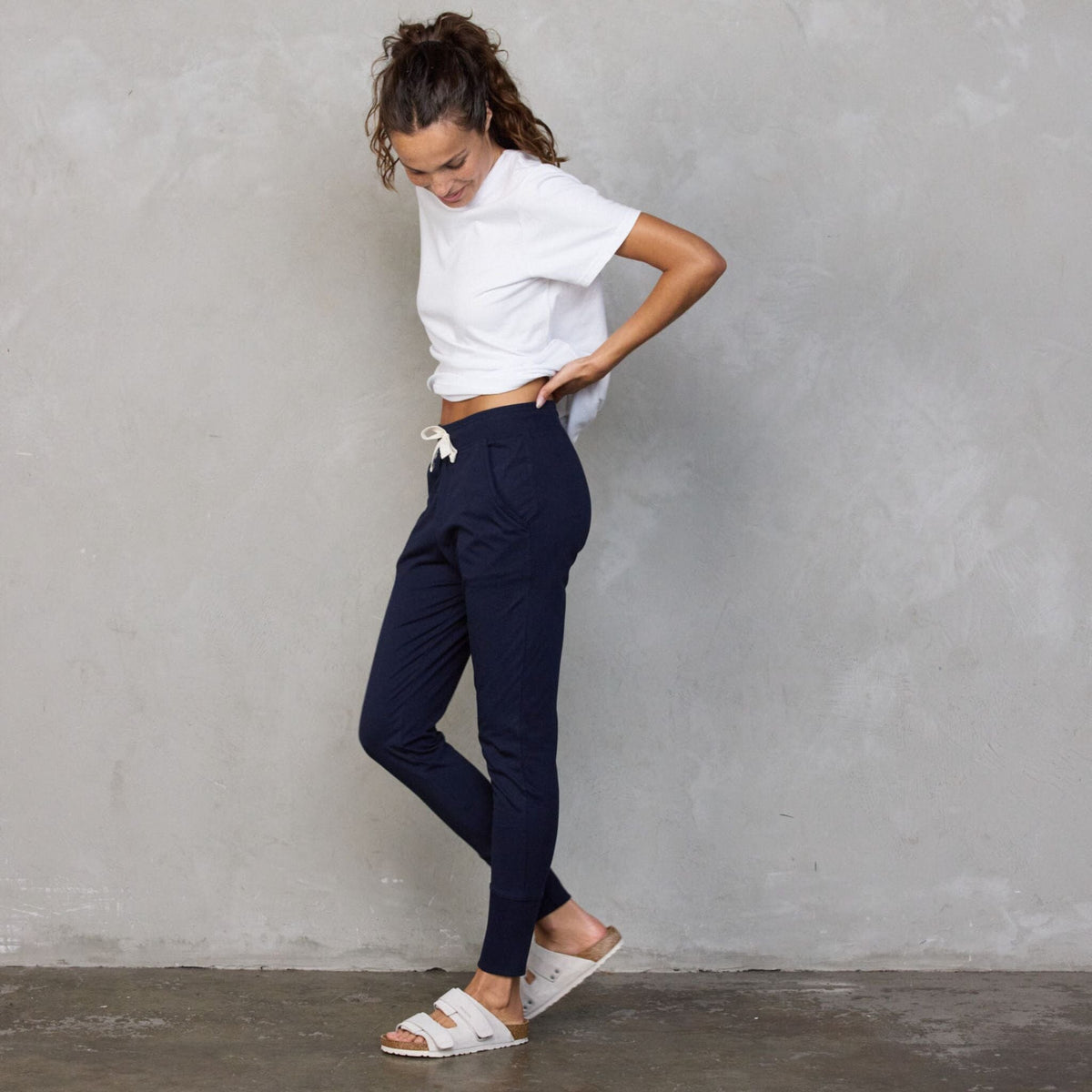 Lounge Pant Navy pants Organic Crew