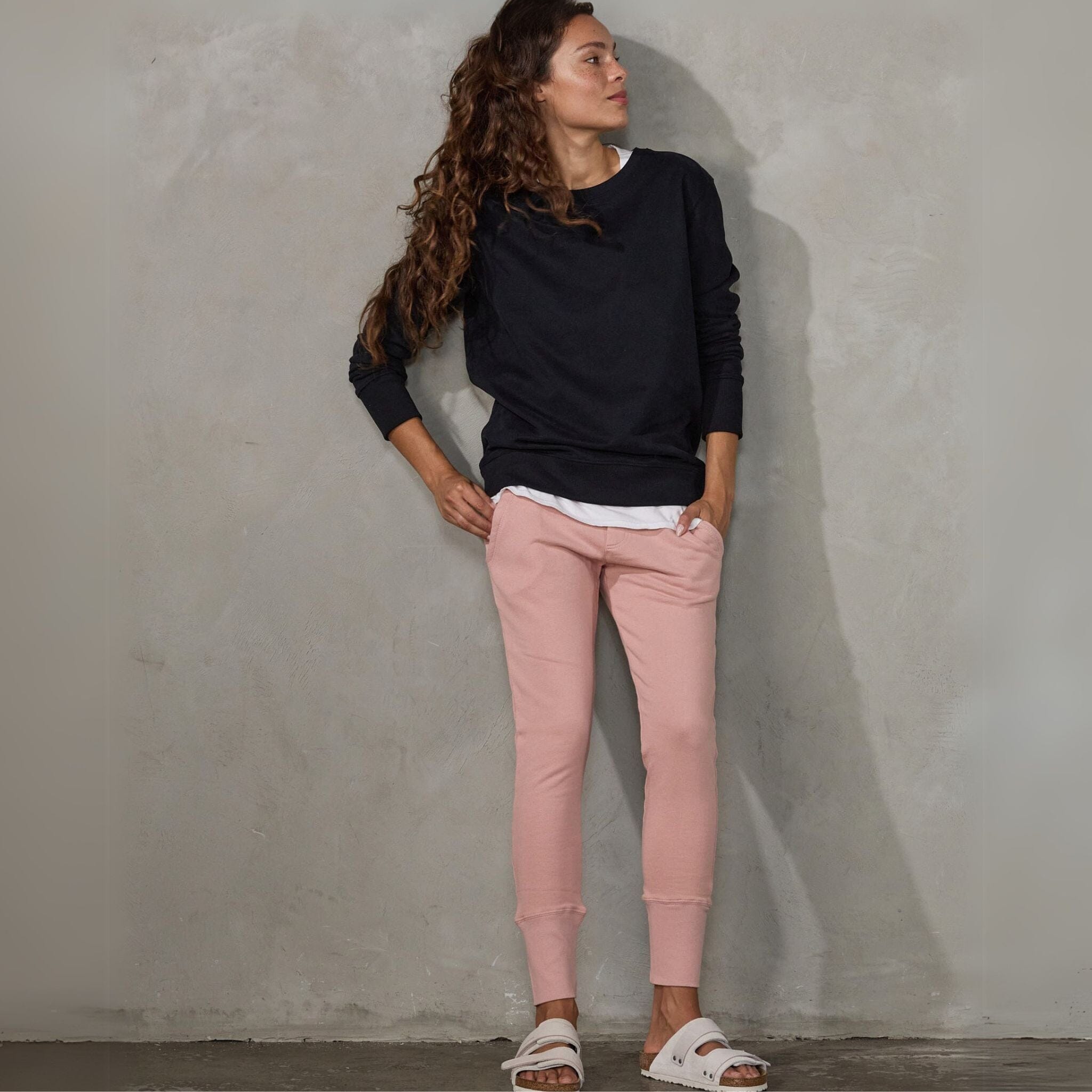 Crew Pant Dusty Pink pants Organic Crew