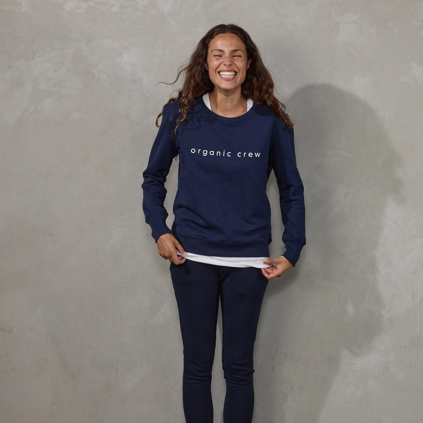 Boyfriend Sweater Navy OC Sweater Organic Crew