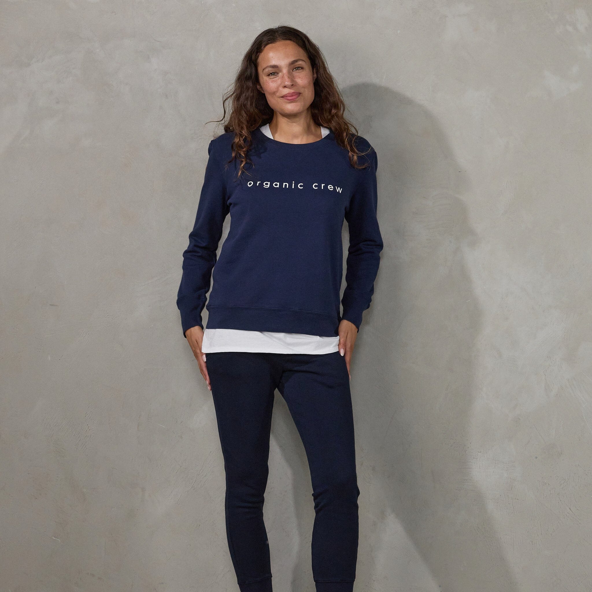 Boyfriend Sweater Navy OC Sweater Organic Crew