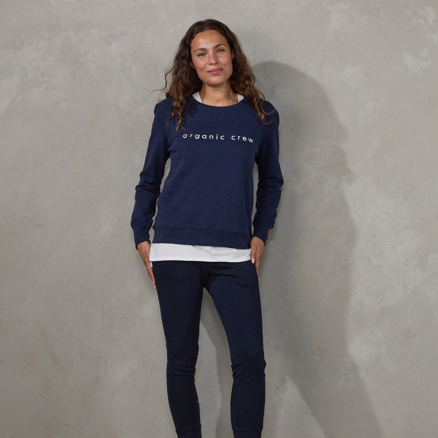 Boyfriend Sweater Navy OC Sweater Organic Crew