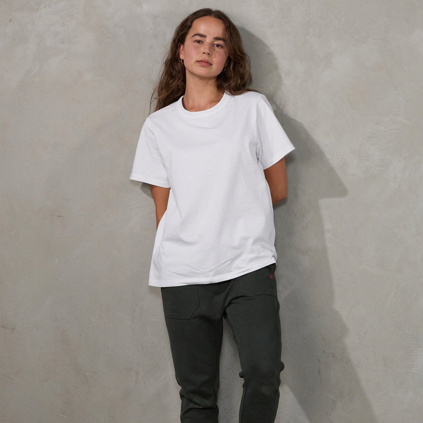 Boyfriend Tee White Tee Shirt Organic Crew