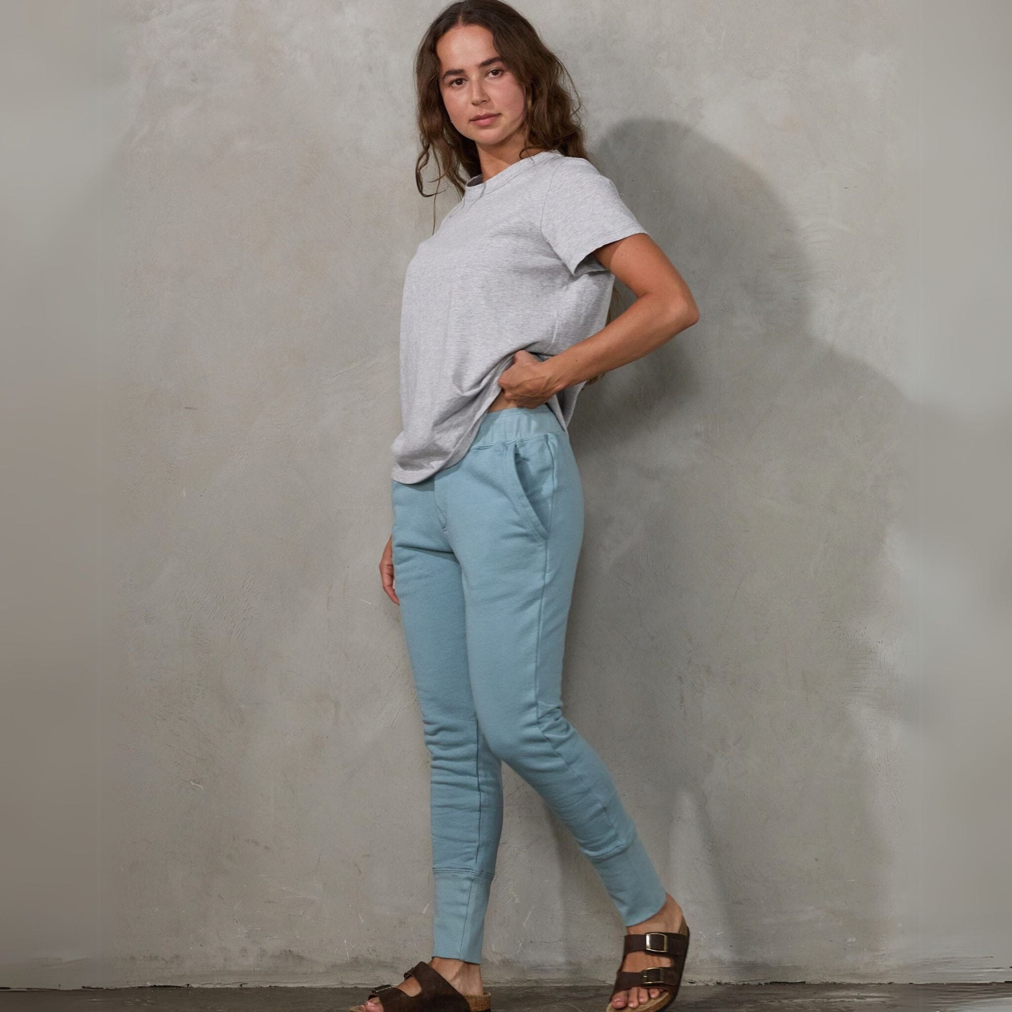 Crew Pant Steel Blue pants Organic Crew