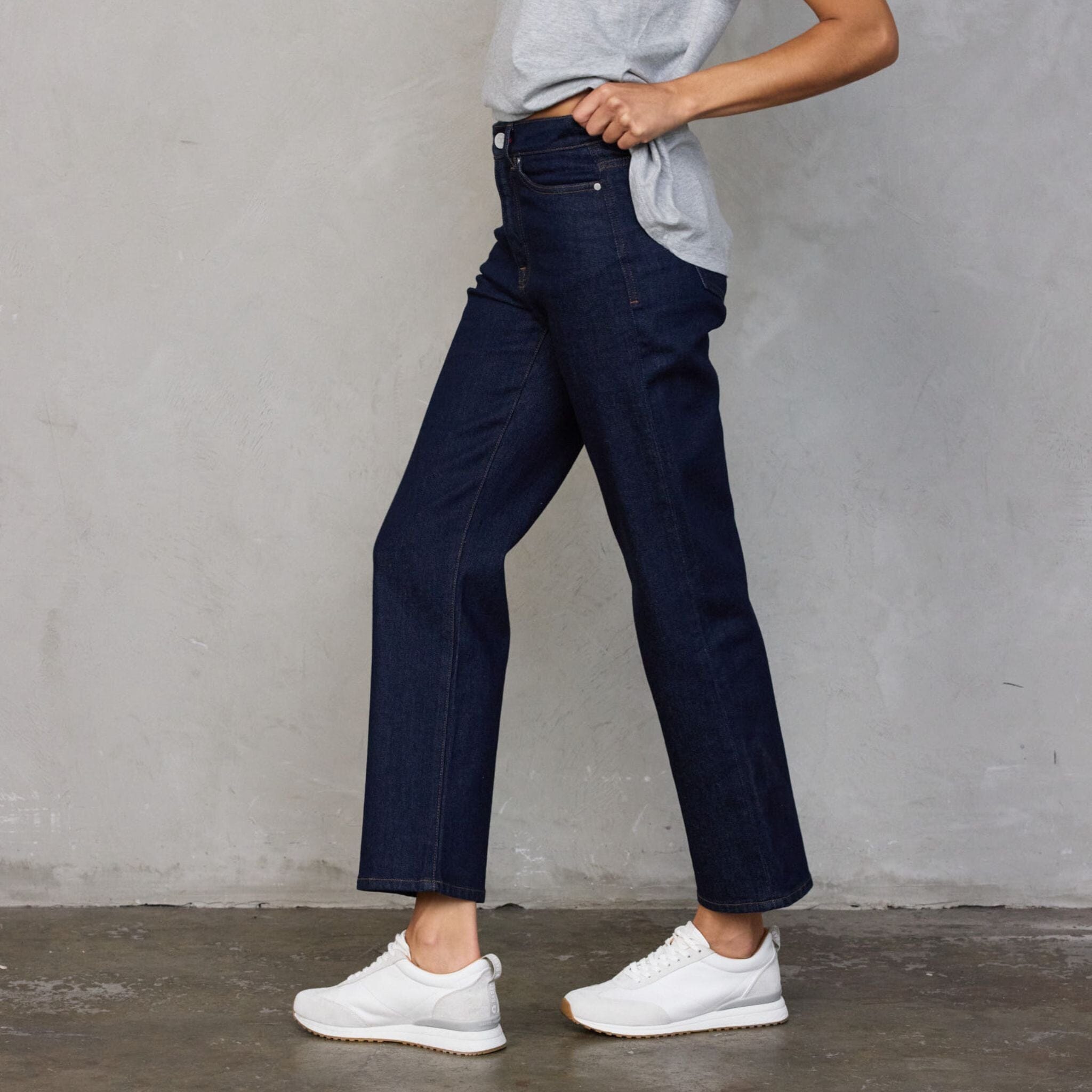 Dark Indigo Teddy Jean pants Organic Crew
