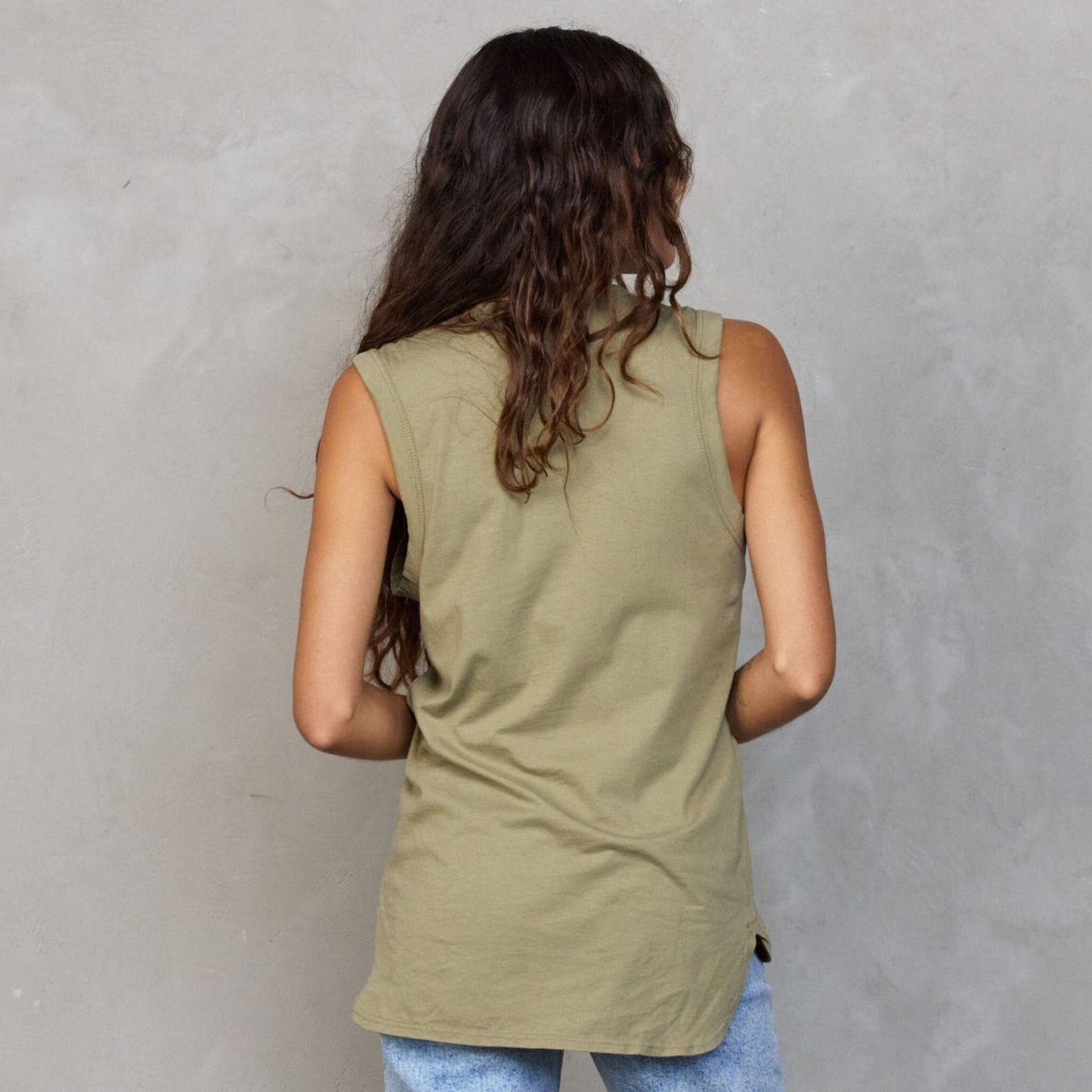 Perfecto Tank Khaki Tank Organic Crew