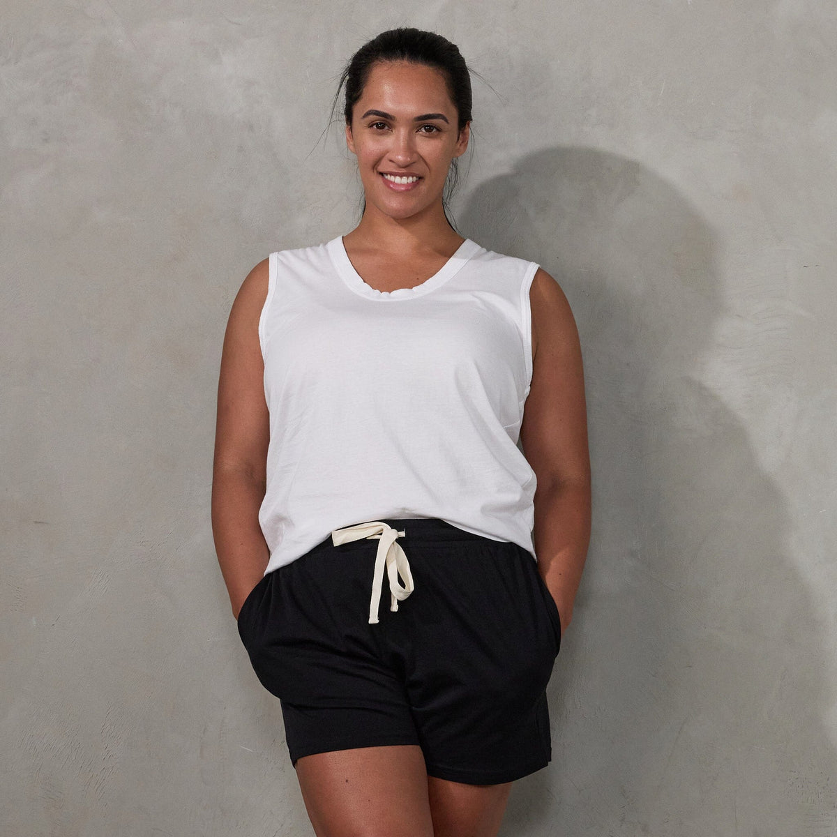 Perfecto Tank White Tank Organic Crew