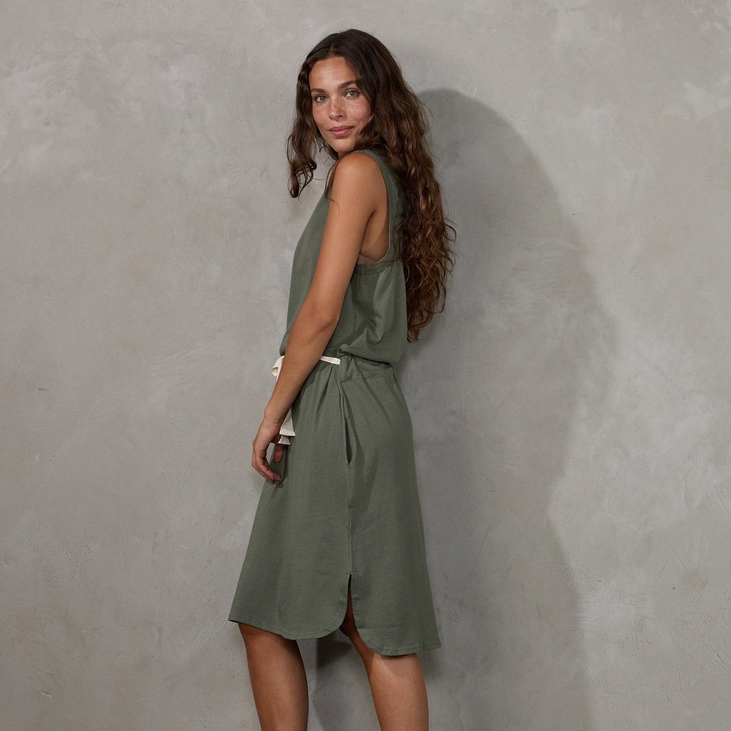 Dunes Dress Khaki dress Organic Crew
