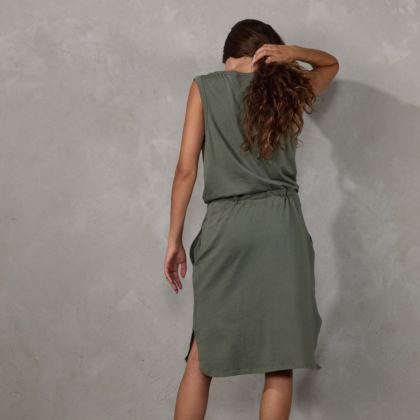Dunes Dress Khaki dress Organic Crew
