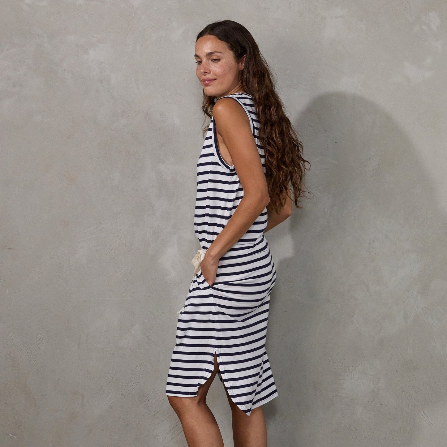 Dunes Dress Stripe dress Organic Crew