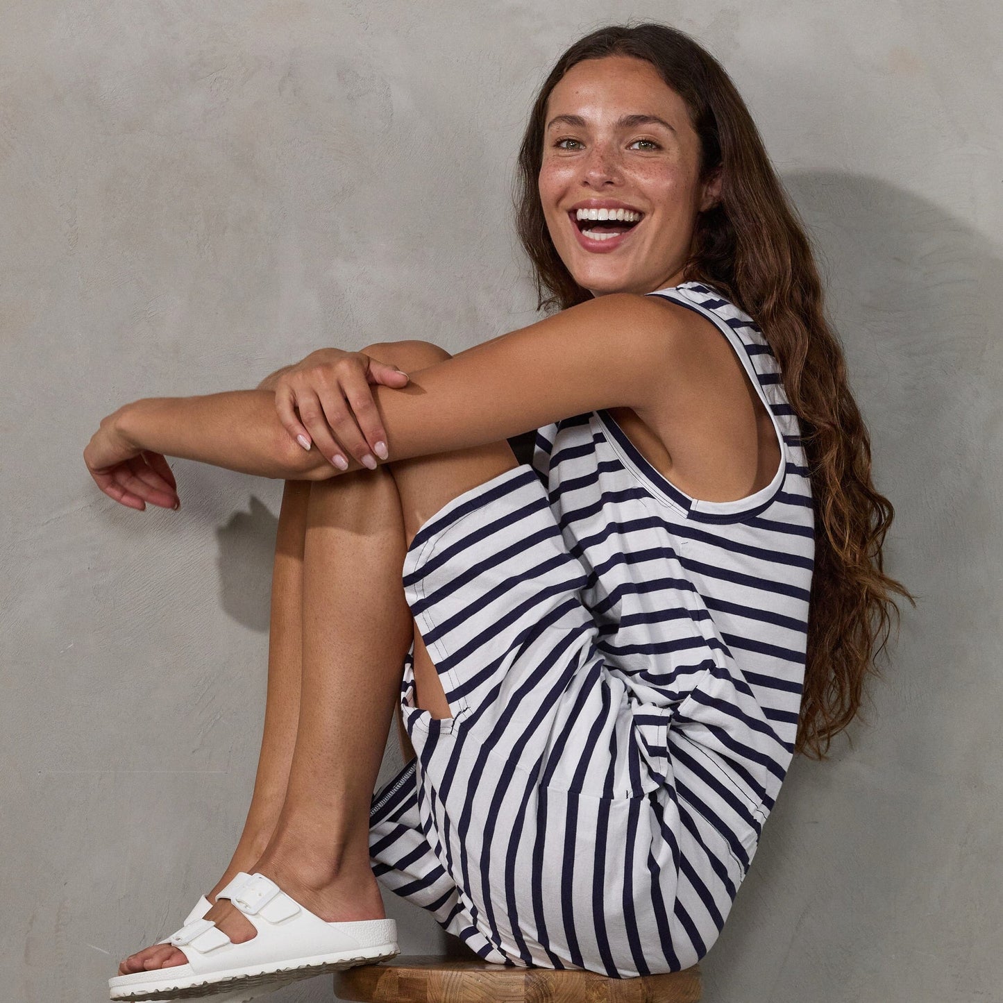 Dunes Dress Stripe dress Organic Crew