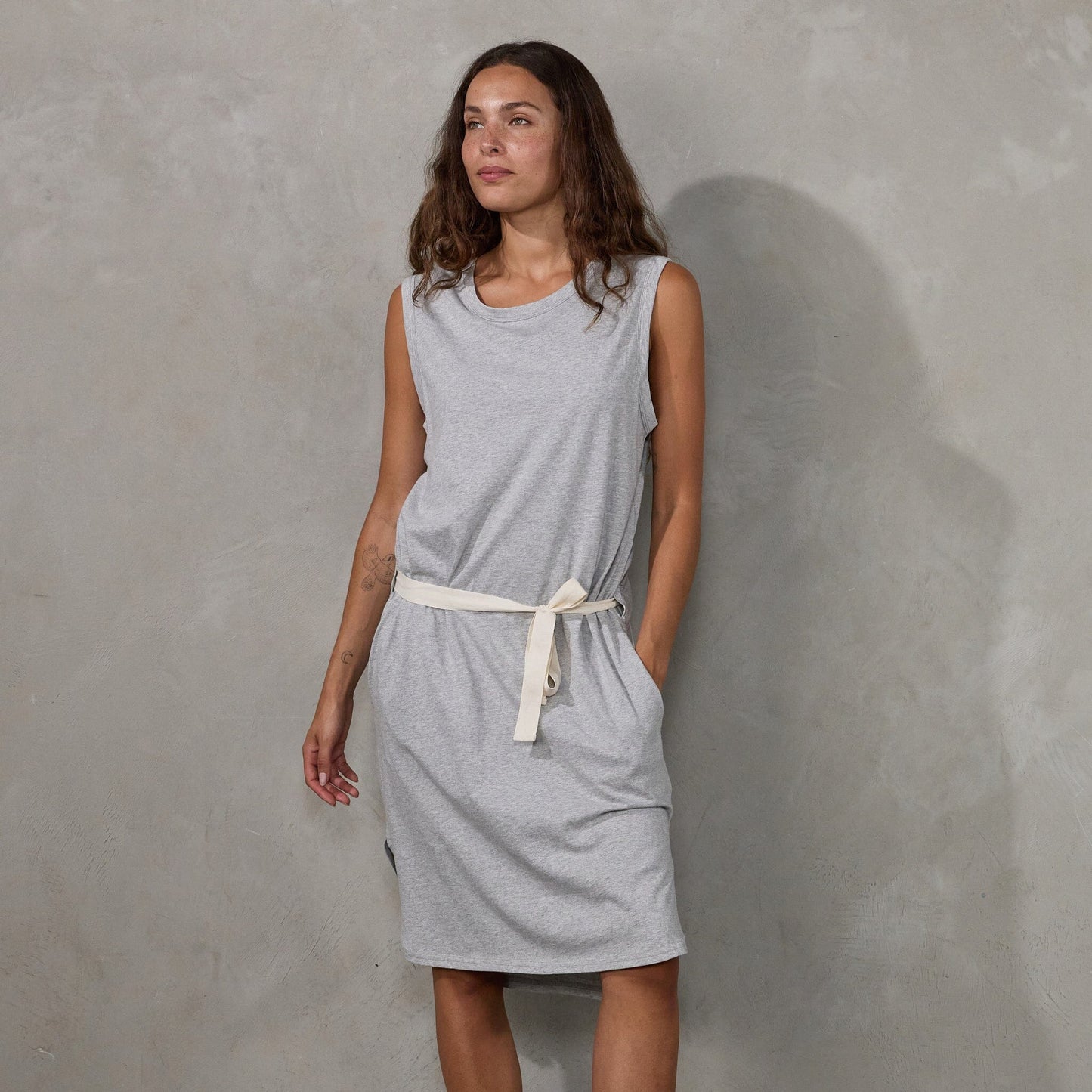 Dunes Dress Grey dress Organic Crew