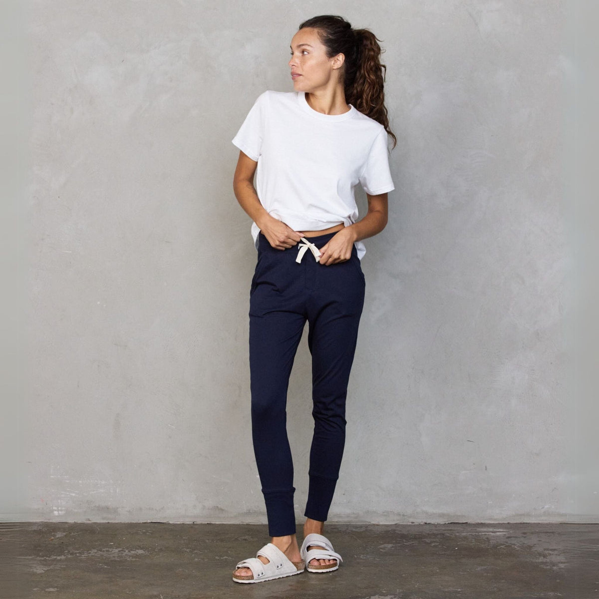 Lounge Pant Navy pants Organic Crew
