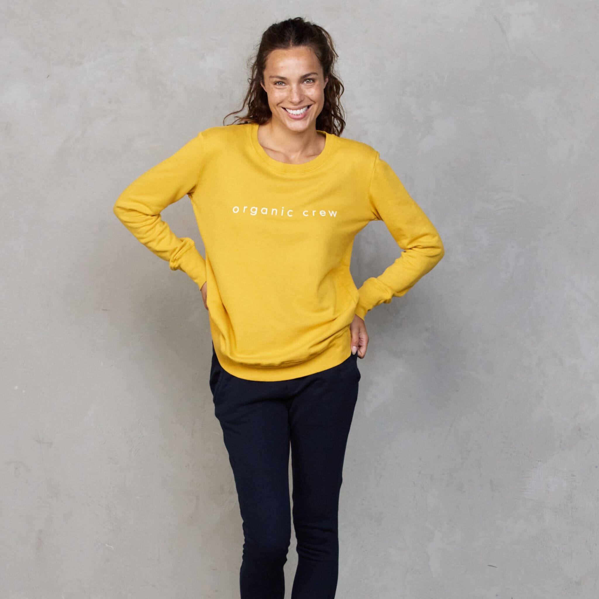 Boyfriend Sweater Saffron OC Sweater Organic Crew