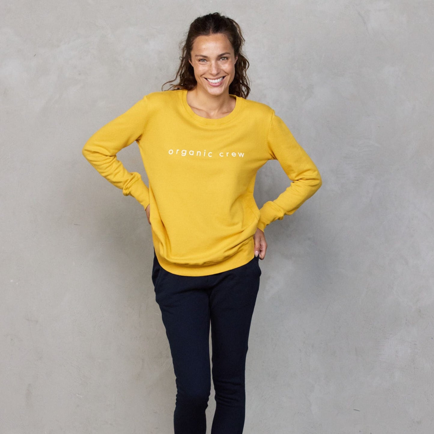 Boyfriend Sweater Saffron OC Sweater Organic Crew
