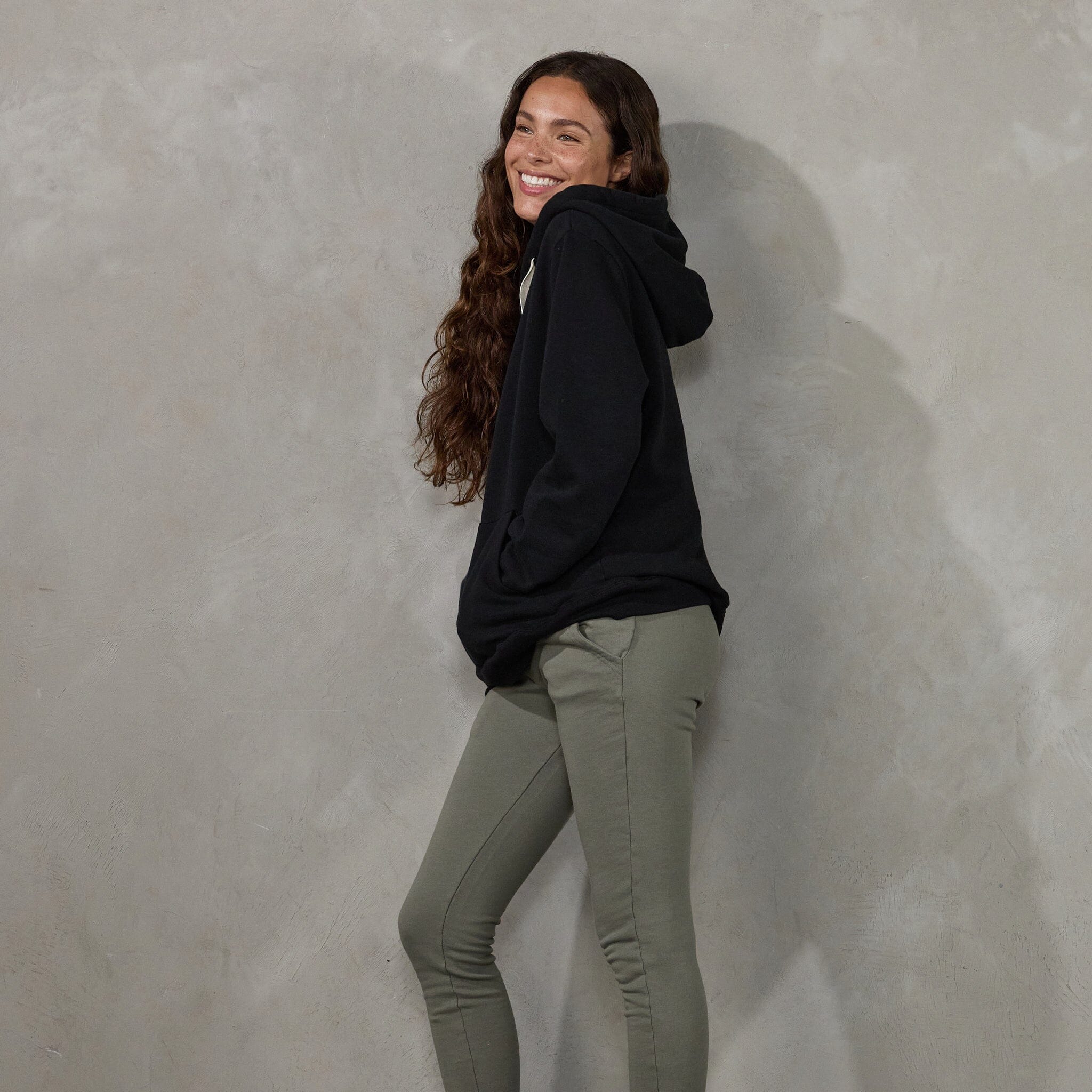 JUST ARRIVED Australian Made Organic Cotton Hoodie Black Sweater Organic Crew