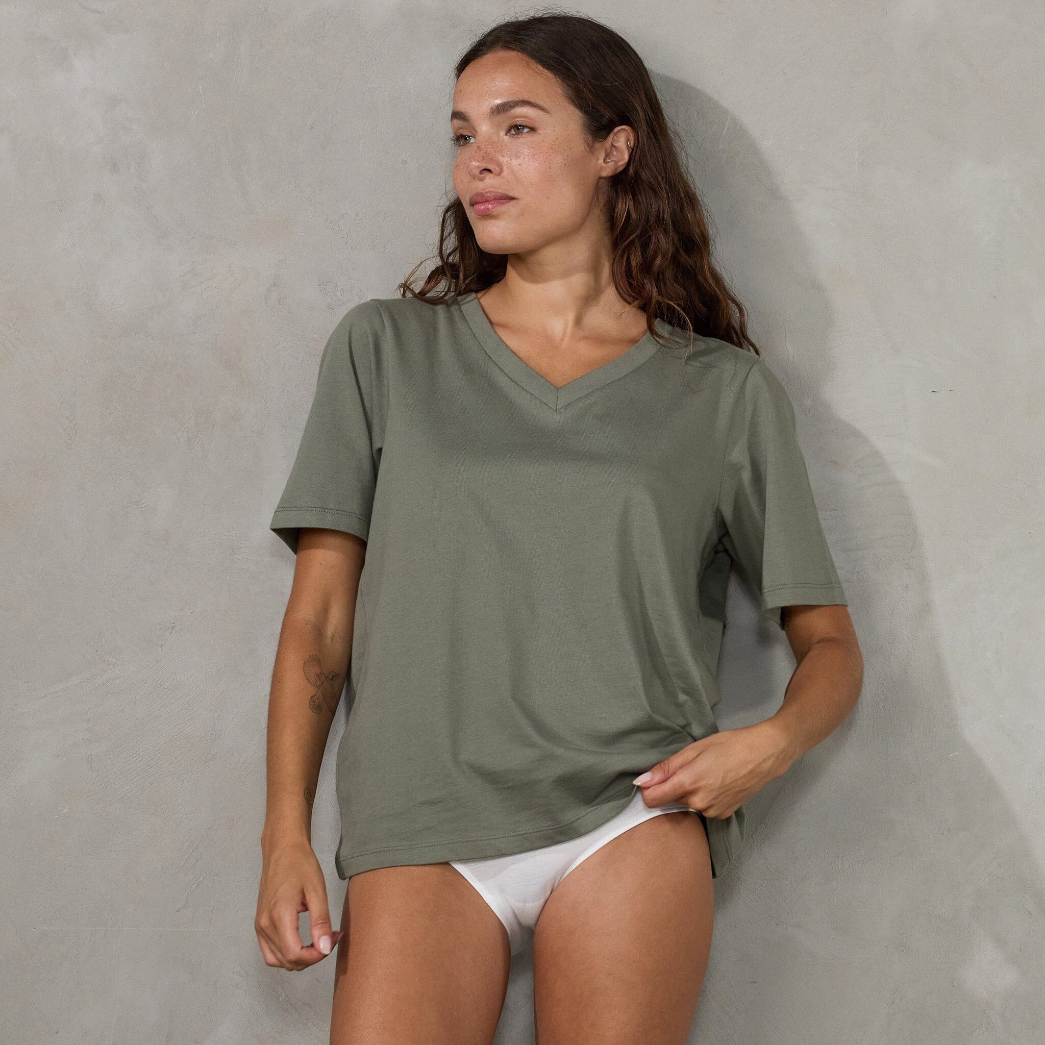 Asha Full Brief (2 Pack) White brief Organic Crew