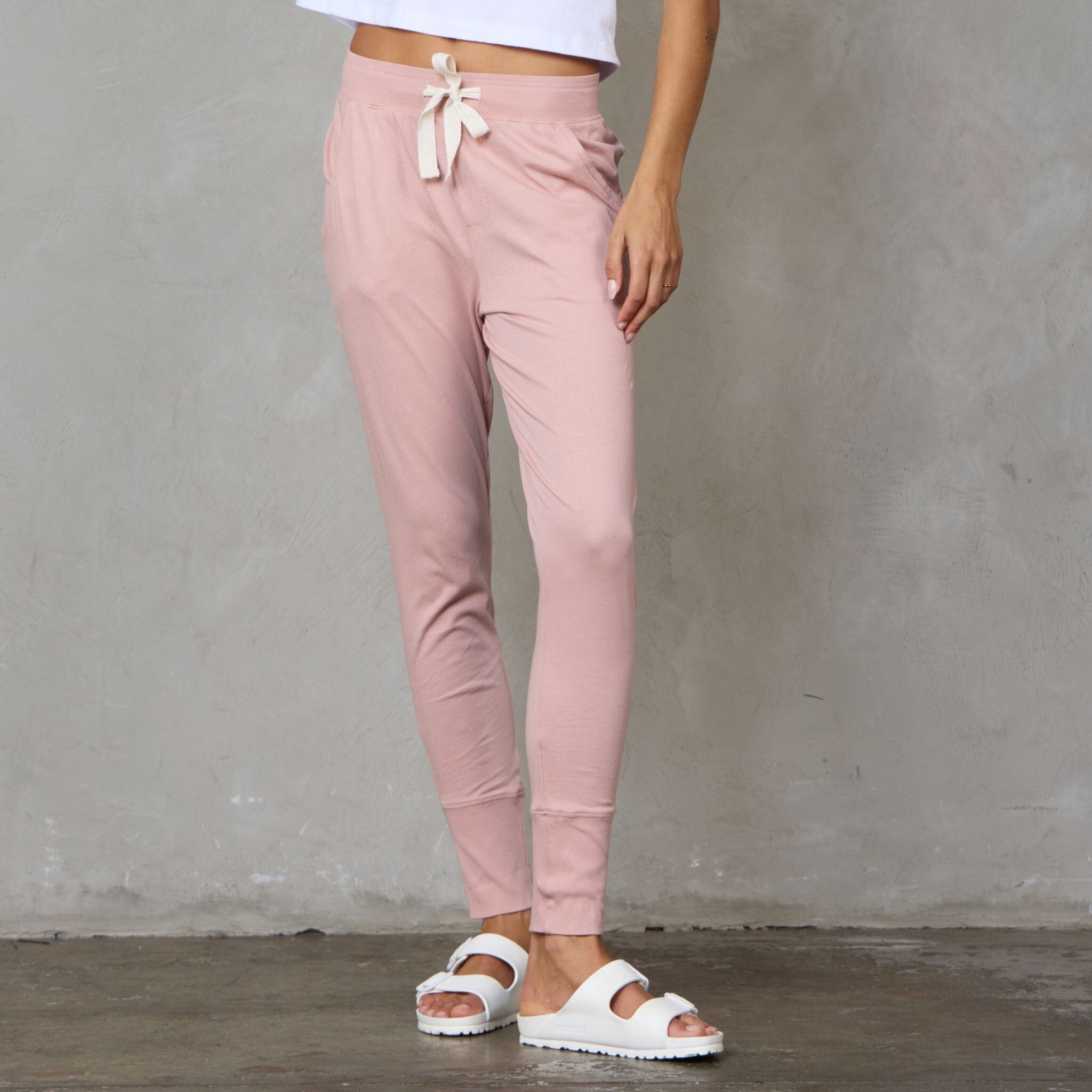 Lounge Pant Organic Cotton Dusty Pink pants Organic Crew