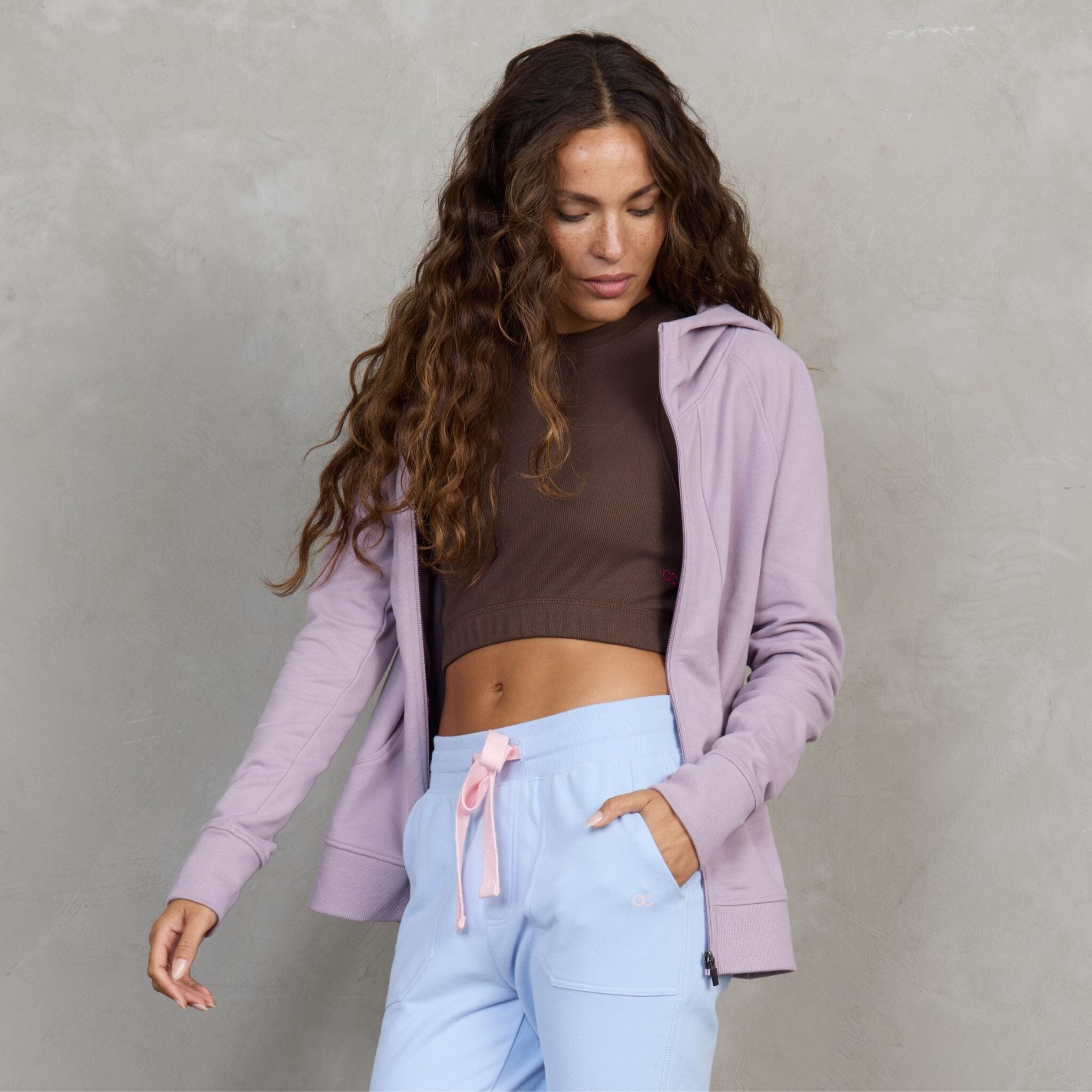 Gaia Organic Cotton Ribbed Racerback Yoga Crop Top Bra Support Chocolate Tank Organic Crew