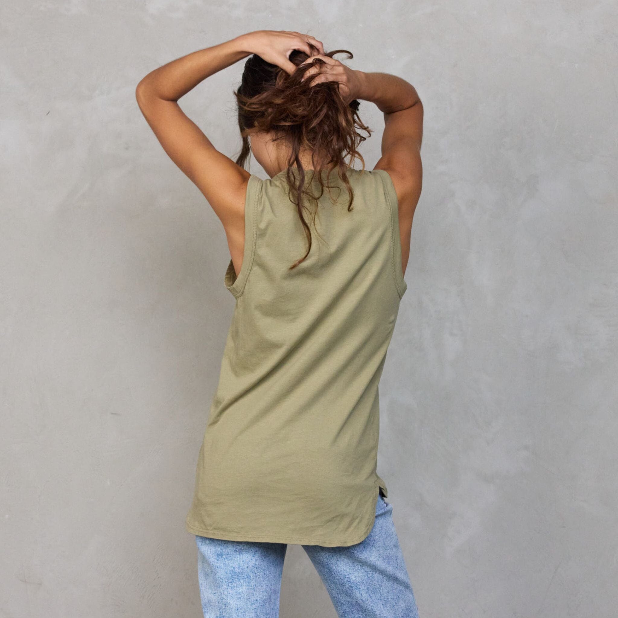 Perfecto Tank Khaki Tank Organic Crew