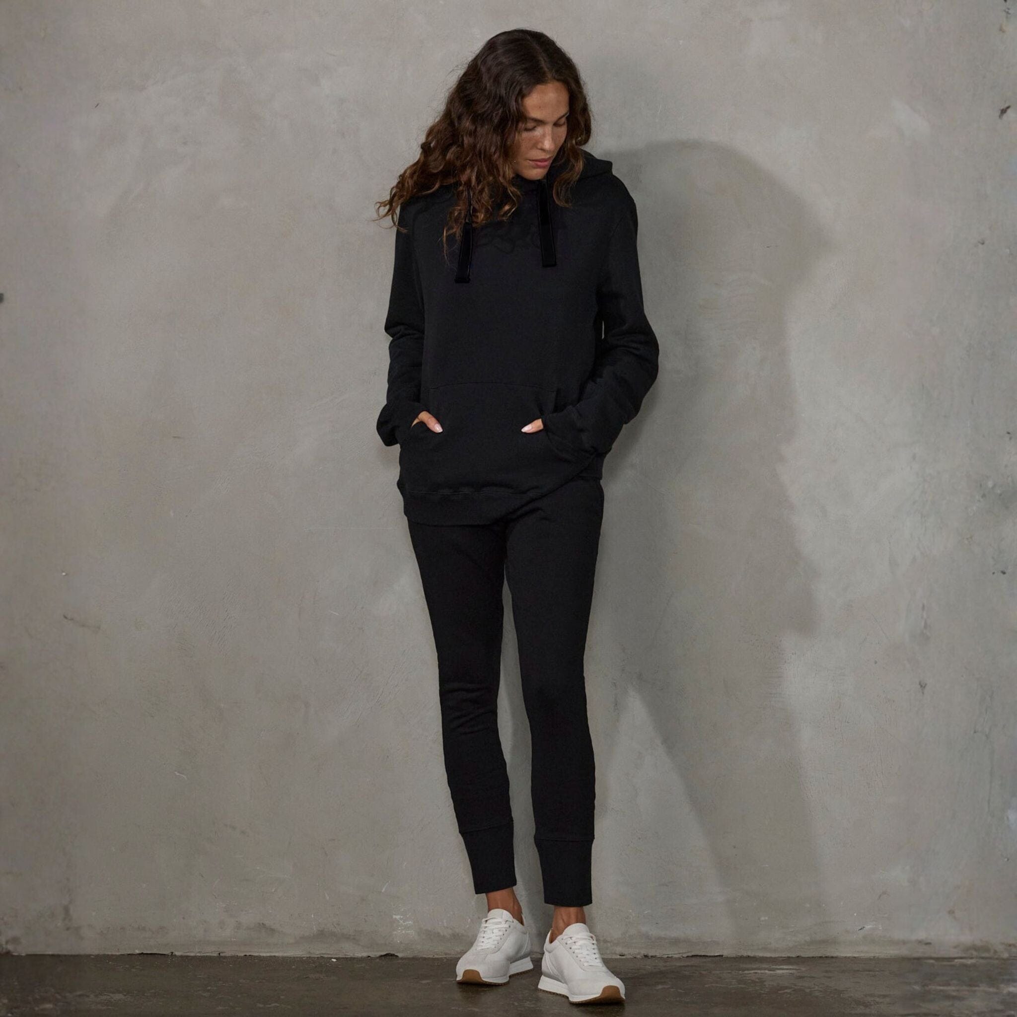 Crew Pant Organic Cotton Black (black drawstring) pants Organic Crew