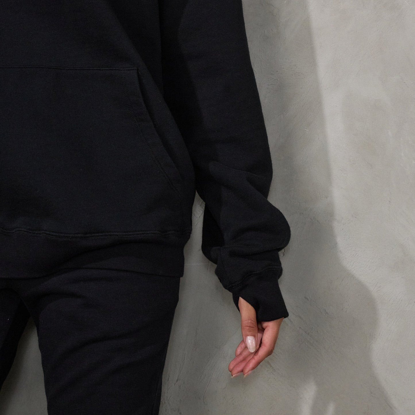 JUST ARRIVED Australian Made Organic Cotton Hoodie Black Sweater Organic Crew