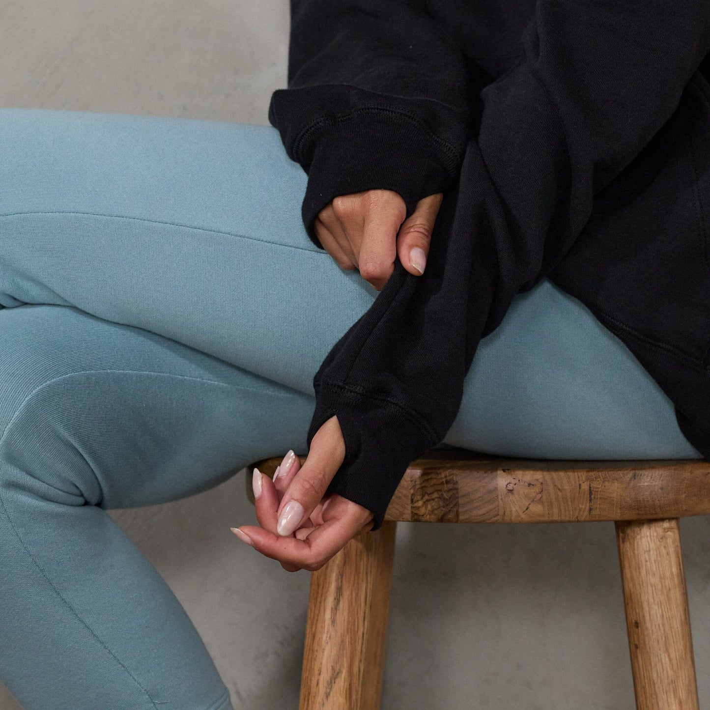 JUST ARRIVED Australian Made Organic Cotton Hoodie Black Sweater Organic Crew