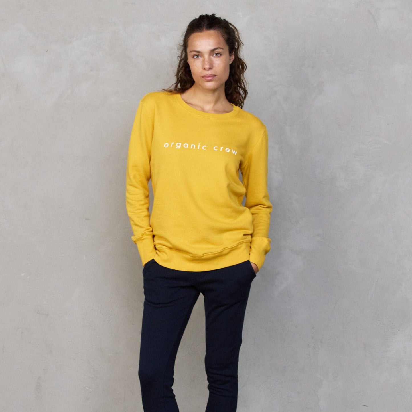 Boyfriend Sweater Saffron OC Sweater Organic Crew