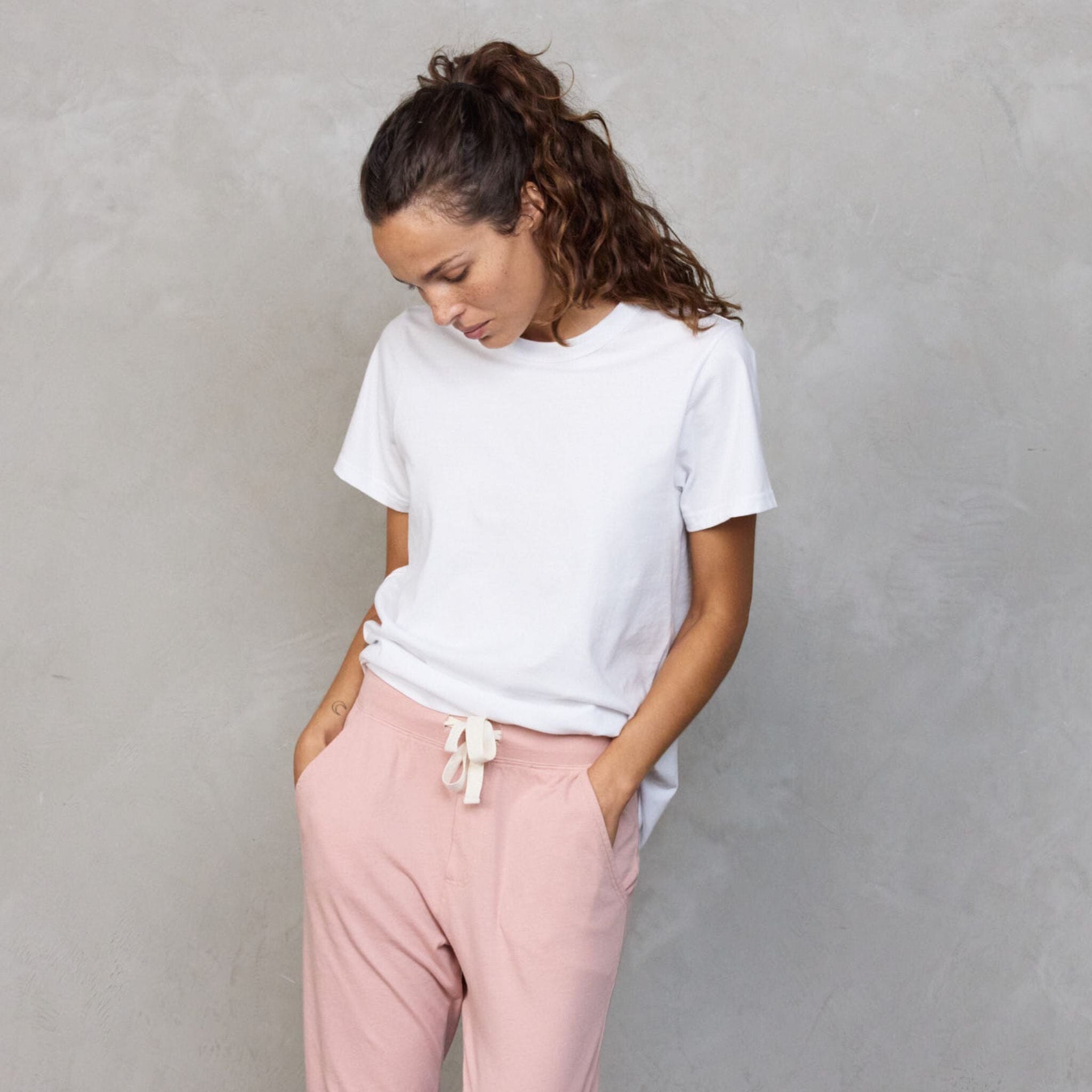Lounge Pant Dusty Pink pants Organic Crew