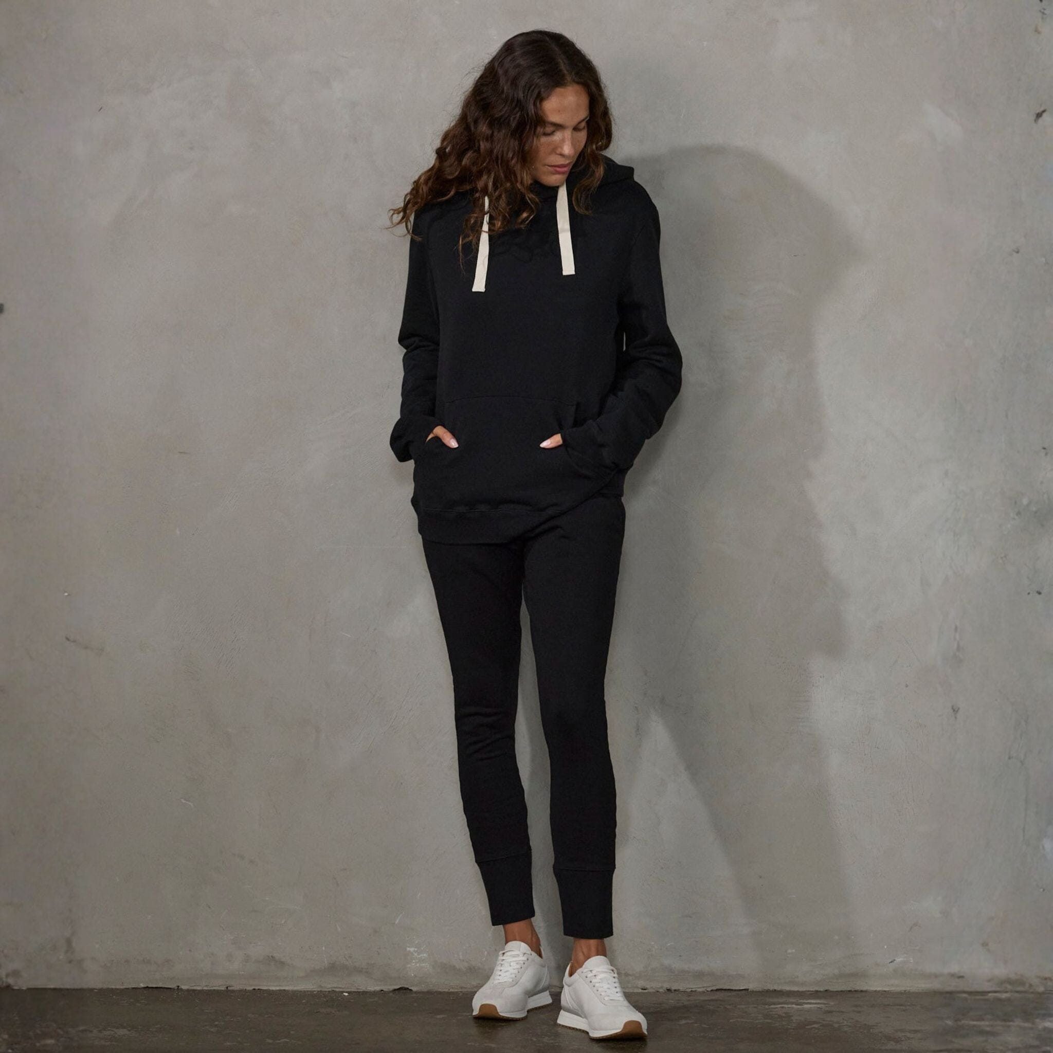 Crew Pant Organic Cotton Black (natural drawstring) pants Organic Crew