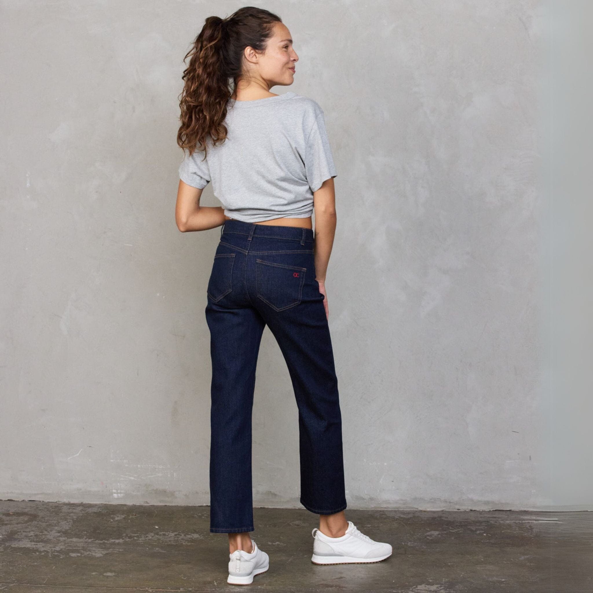 Dark Indigo Teddy Jean pants Organic Crew