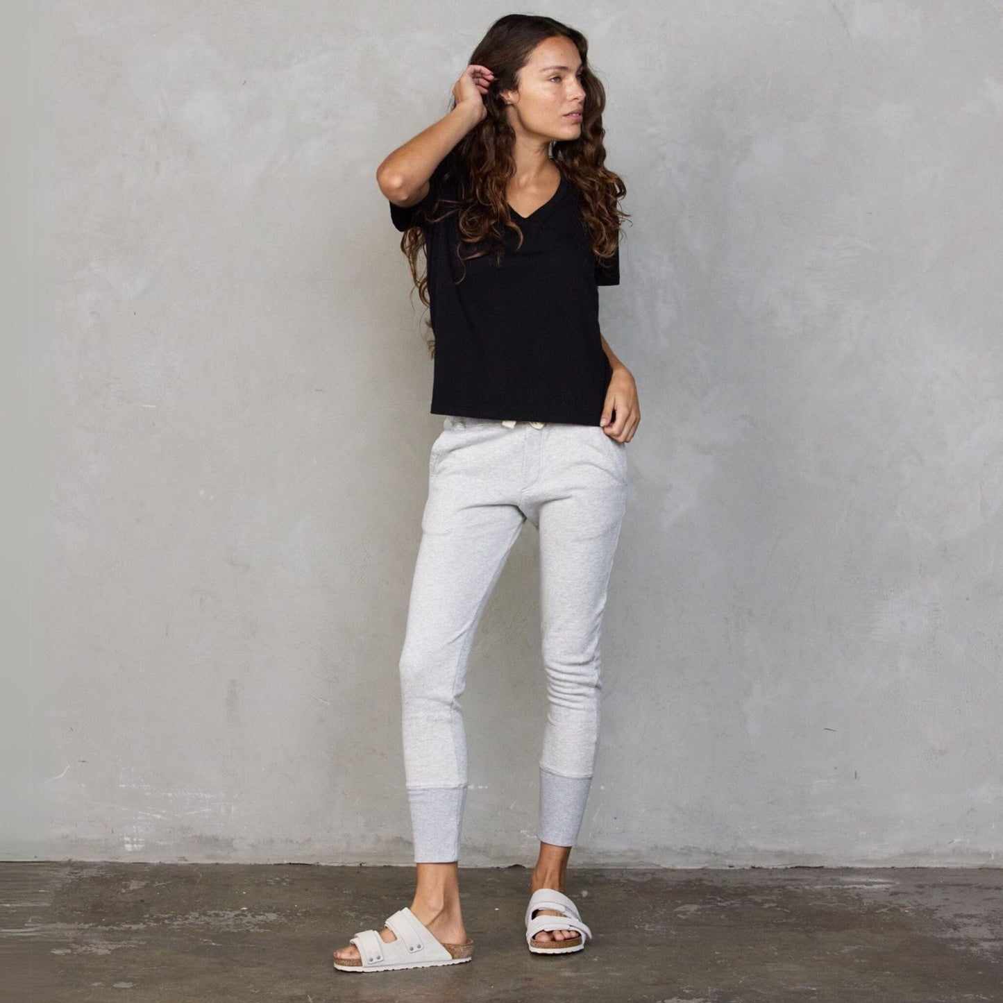 Vie Tee Black Tee Shirt Organic Crew