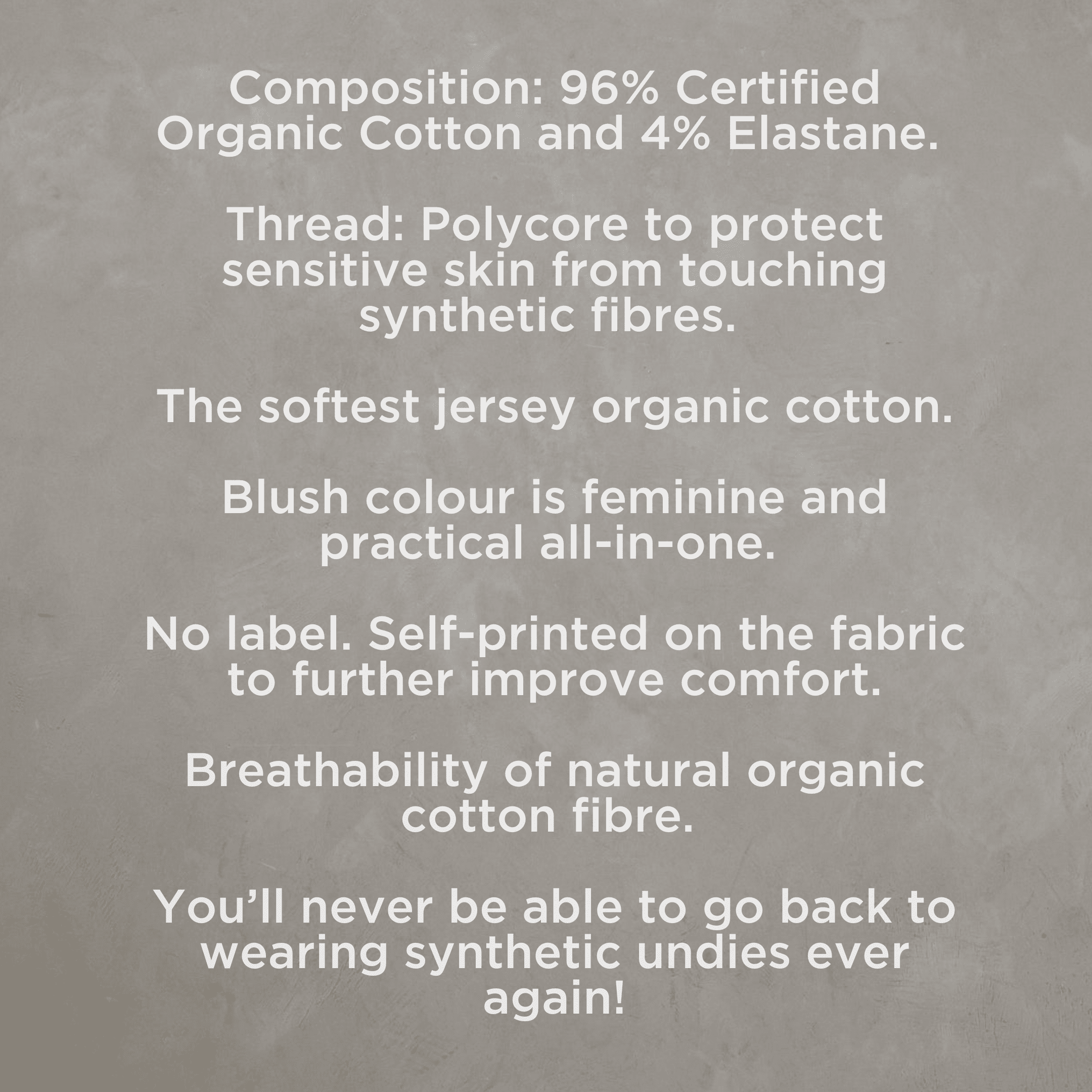 Asha Full Brief - Blush (2 PACK) brief Organic Crew
