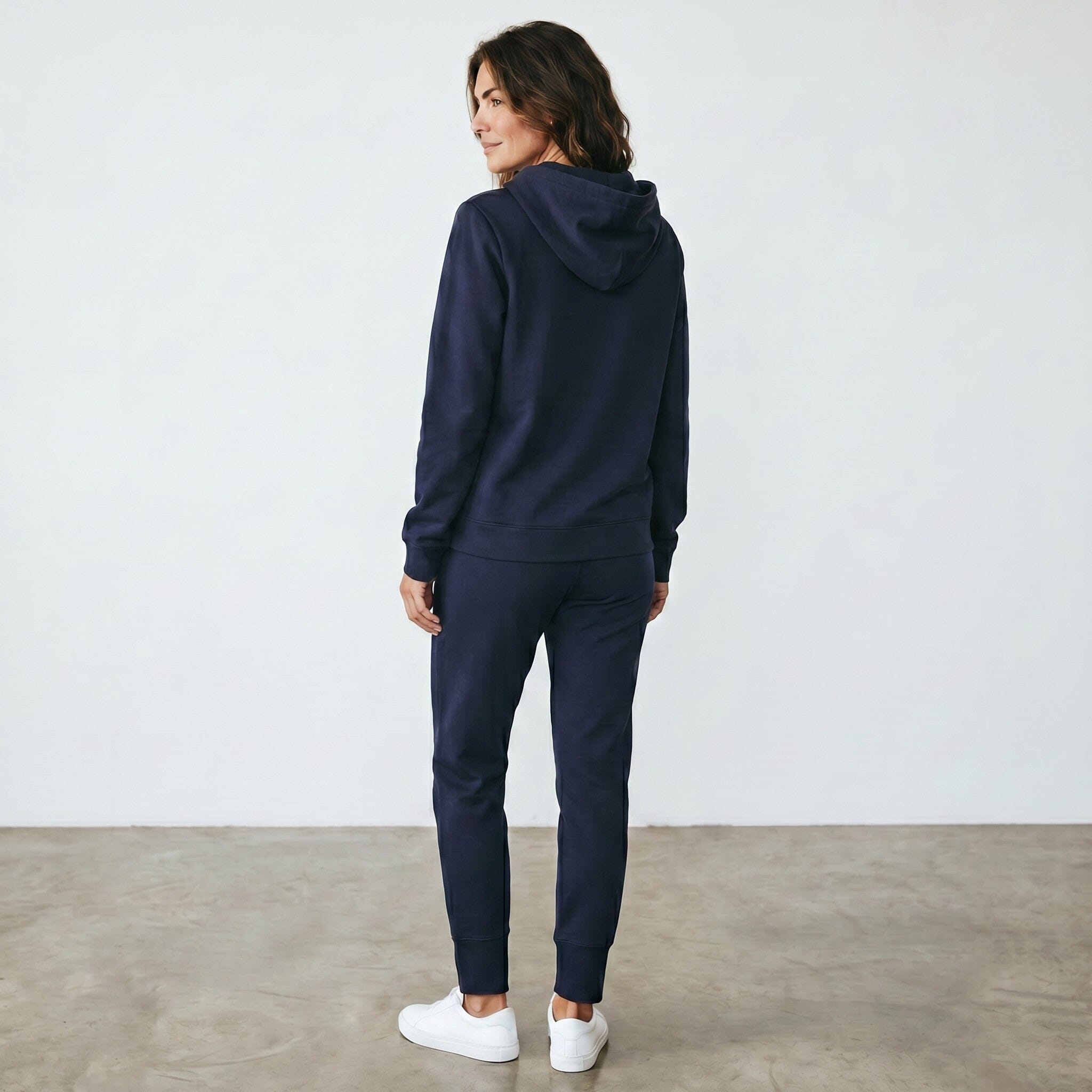 Fleece Organic Cotton Crew Pant Navy pants Organic Crew