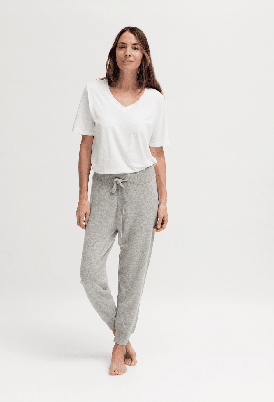 Grey 2025 cashmere joggers