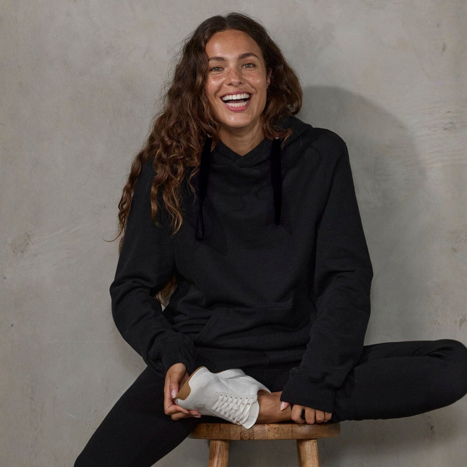 Crew Pant Organic Cotton Black (black drawstring) pants Organic Crew 