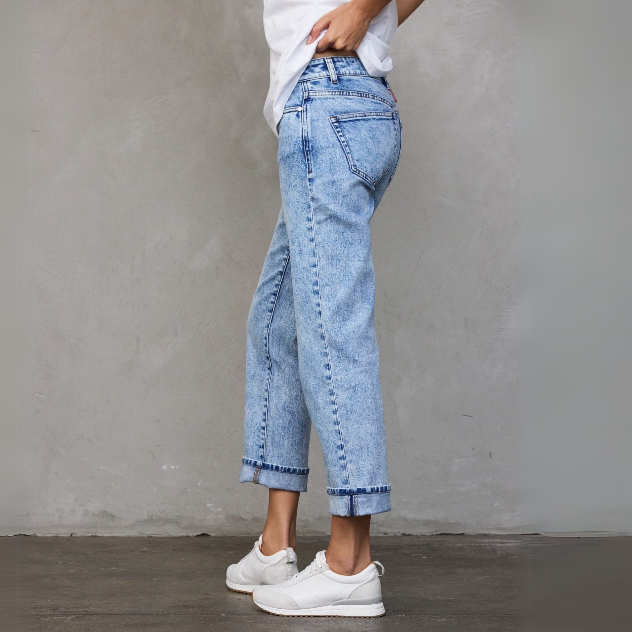Snow Wash Teddy Jean pants Organic Crew 