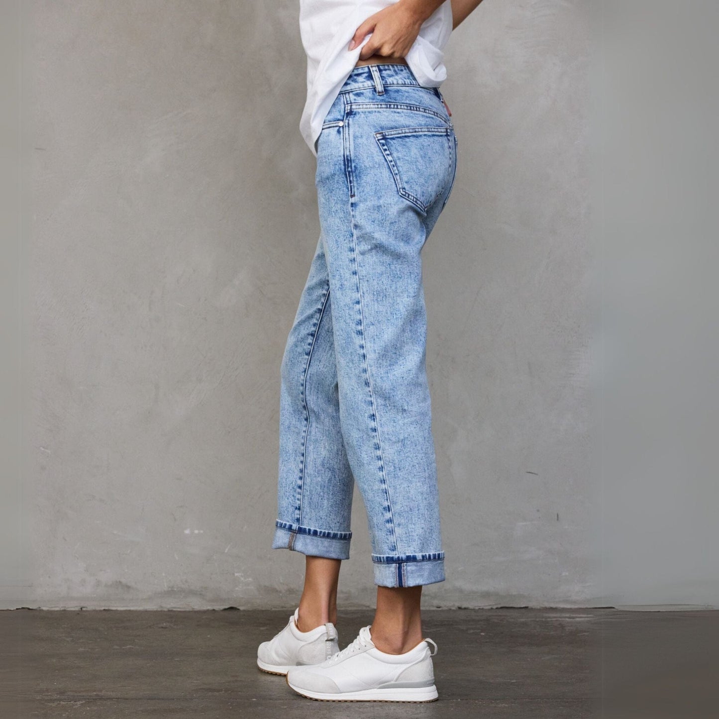 Snow Wash Teddy Jean pants Organic Crew 
